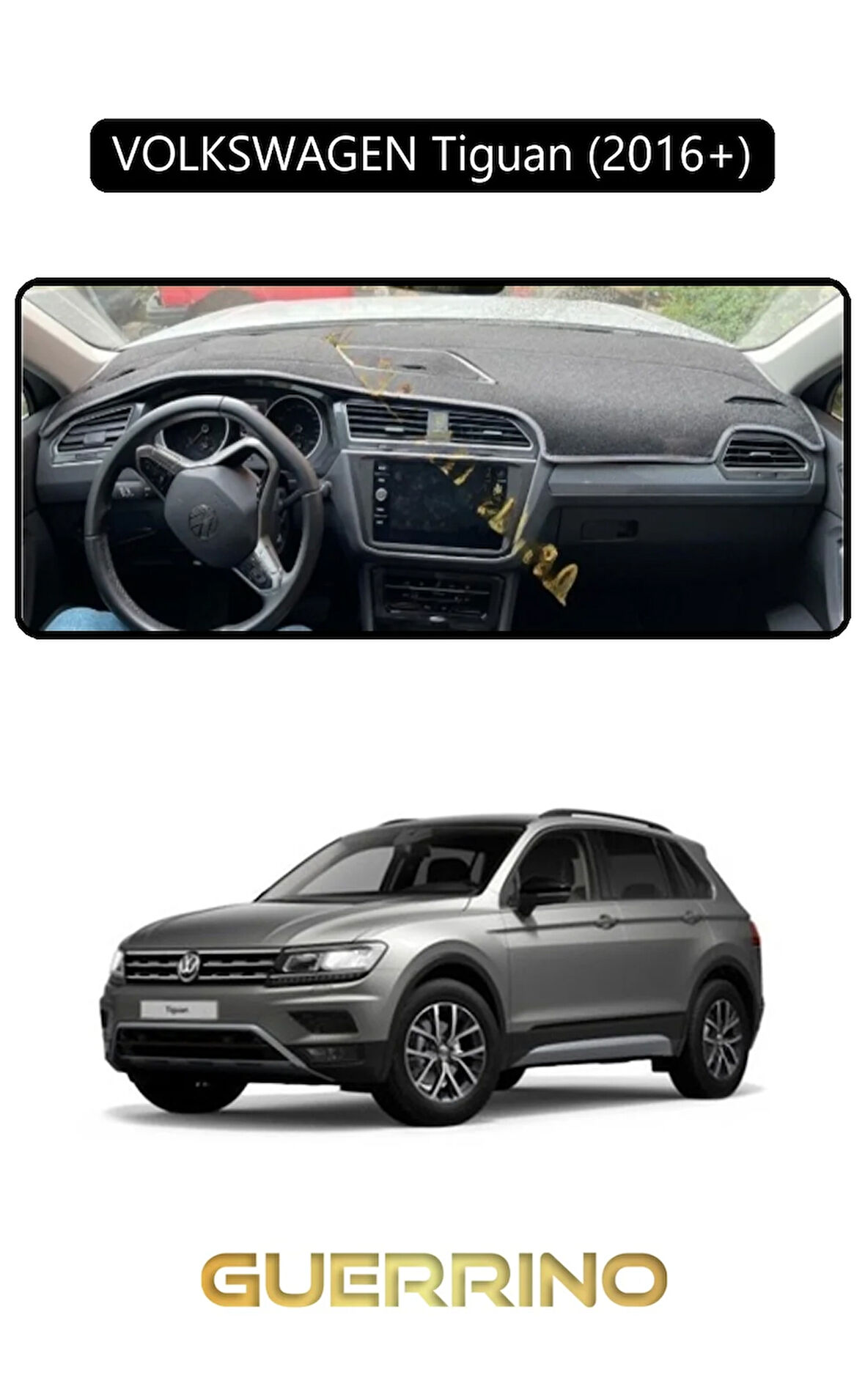 VOLKSWAGEN Touareg (2002-2010) ;TORPİDO KORUMA HALISI SİYAH KENAR