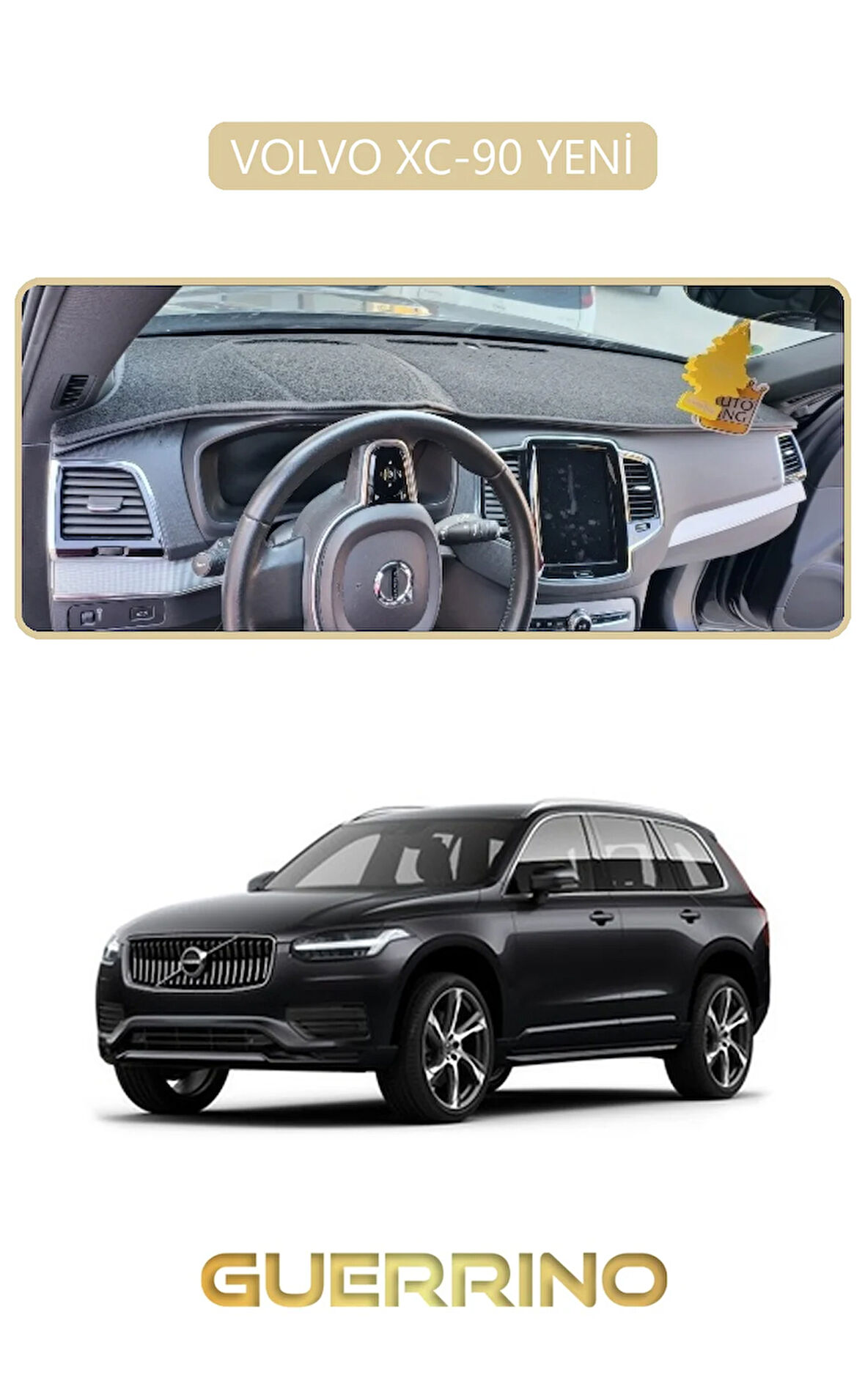 VOLVO XC-90 YENİTORPİDO KORUMA HALISI BEJ KENAR