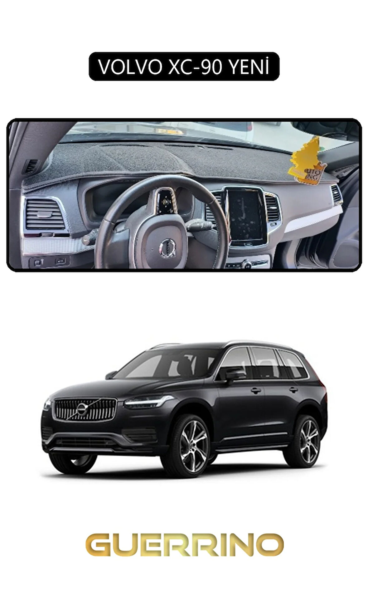 VOLVO XC-90 YENİTORPİDO KORUMA HALISI SİYAH KENAR