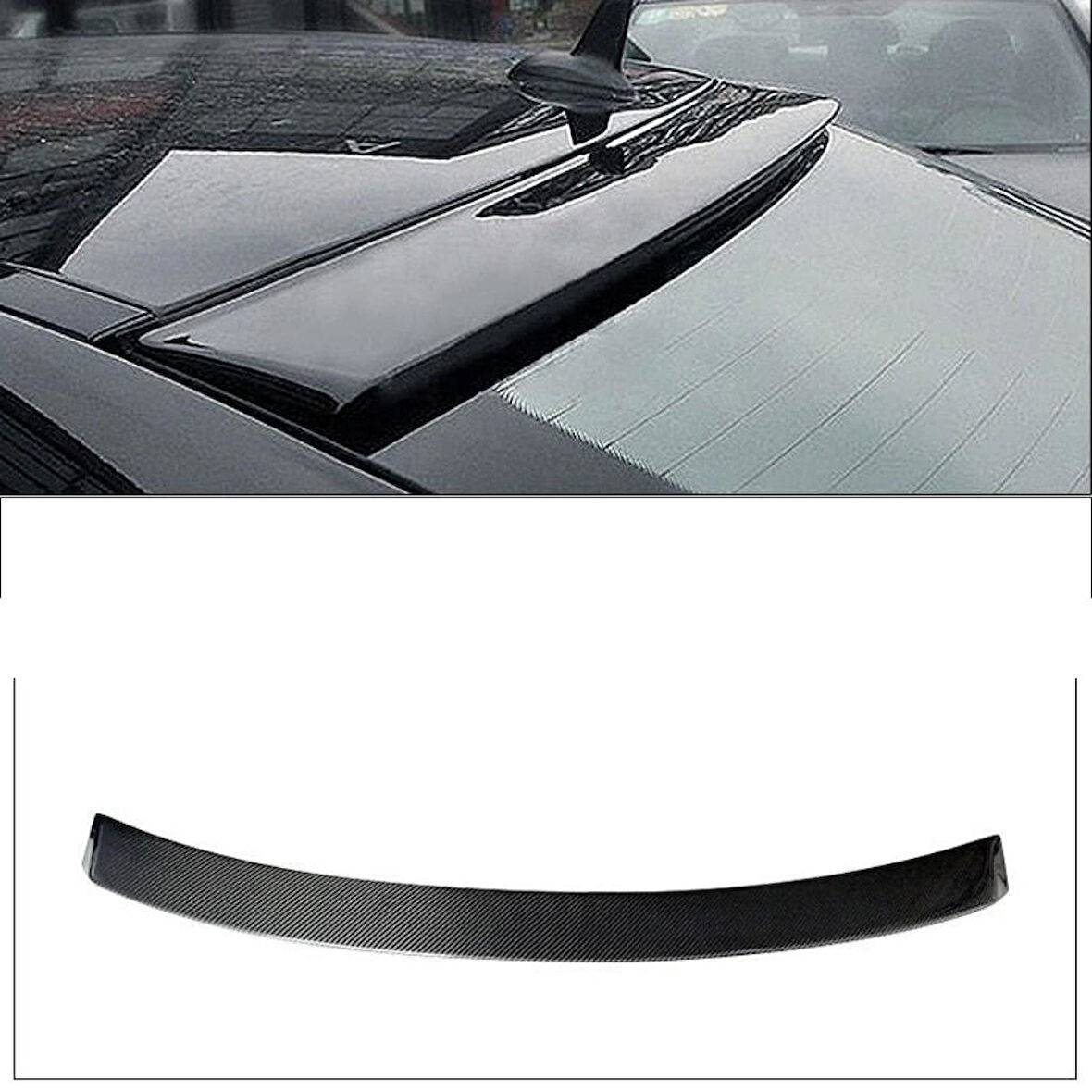 W204 2007-2014 Cam Üstü Spoiler M4 Model (Plastik) (Boyasız)