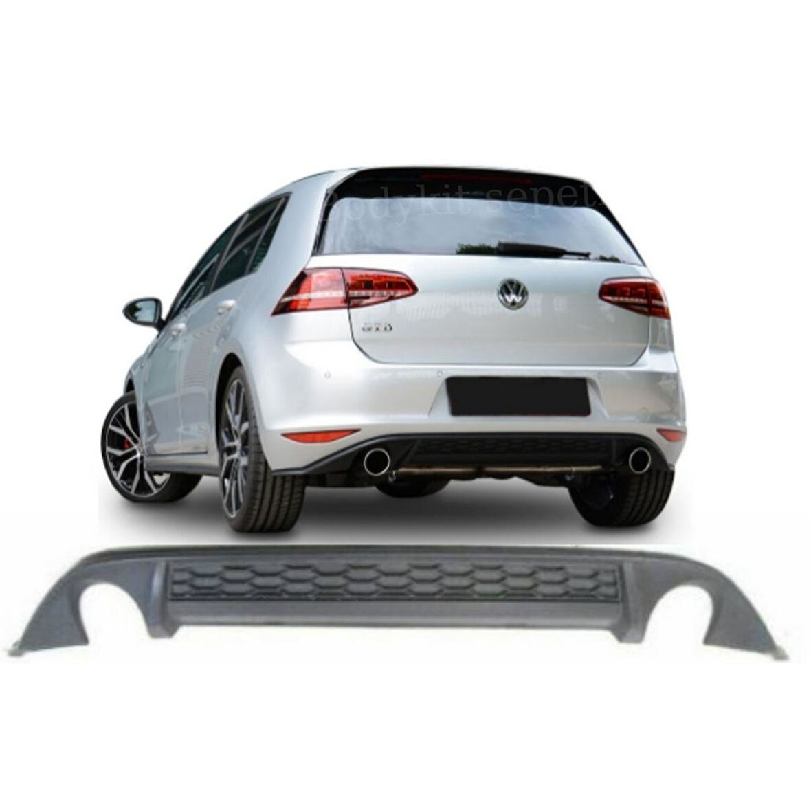 Volkswagen Golf 7 Gti Difüzör (Plastik)(Boyasız)