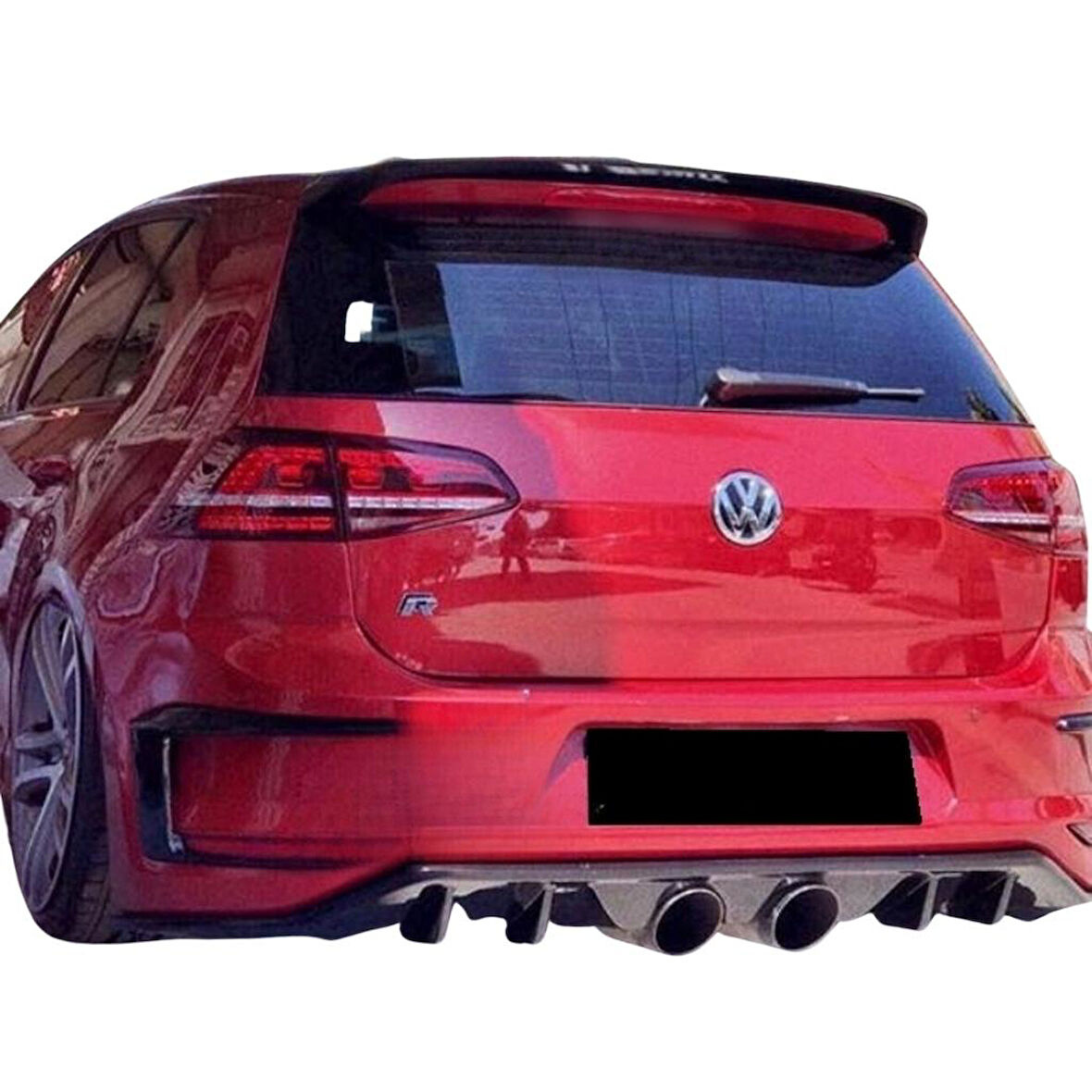 Volkswagen Golf 7 R400 Difüzör (Plastik)(Boyasız)