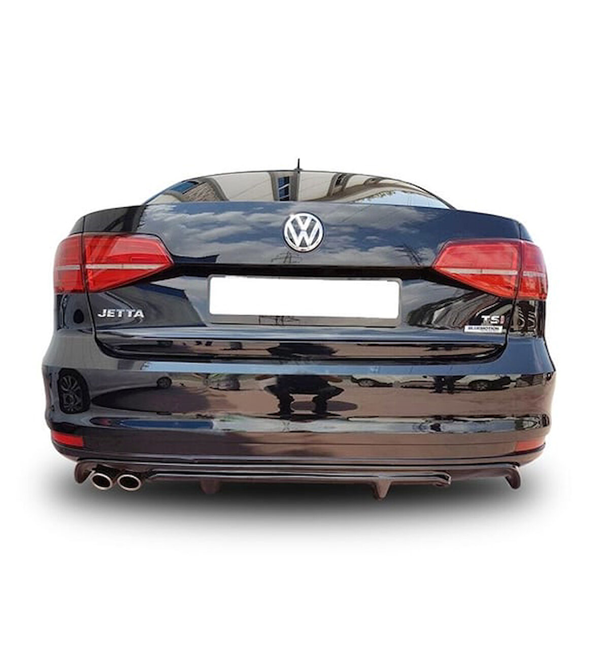 Volkswagen Jetta Makyajlı Kasa 2014 - Sonrası R Difüzör (Plastik)(Boyasız)