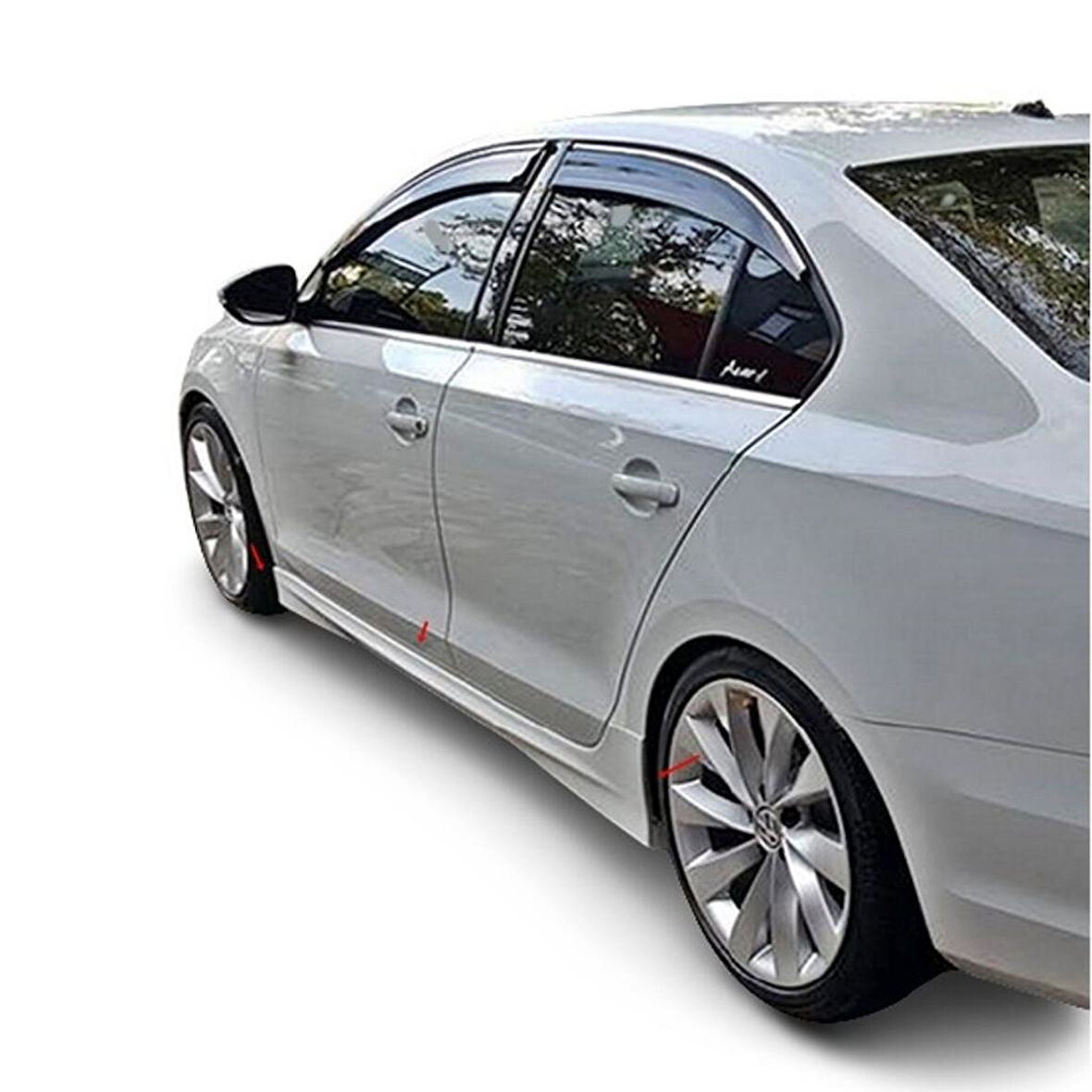 Volkswagen Jetta Yan Marşpiyel (Plastik)(Boyasız)