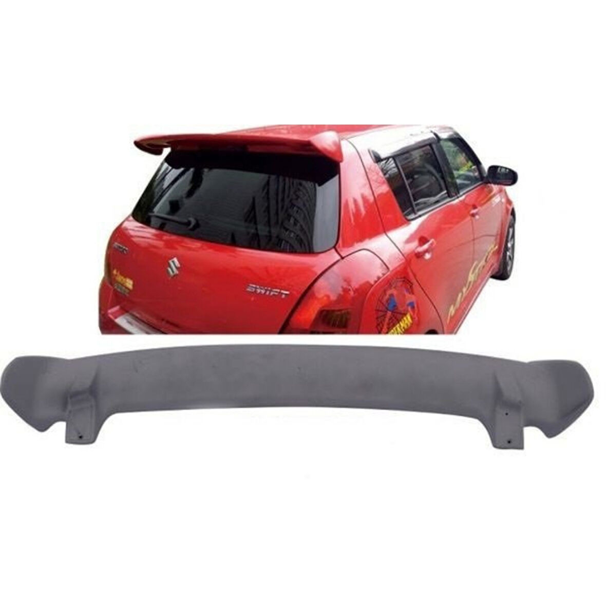 Suzuki Swift Unıversal Style Spoiler (Plastik) (Boyasız)
