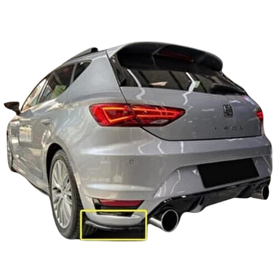 Seat Leon Mk3 Aero Tampon Sağ - Sol Flapları (Plastik)(Boyasız)