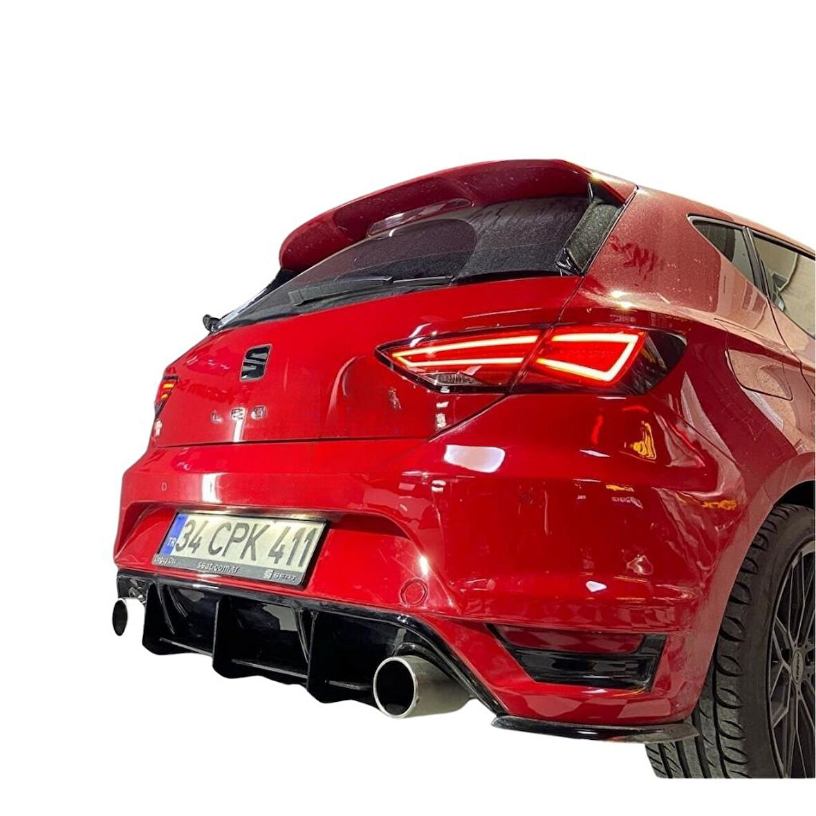 Seat Leon Mk3 Aero Tampon Orta Flapları (Plastik)(Boyasız)