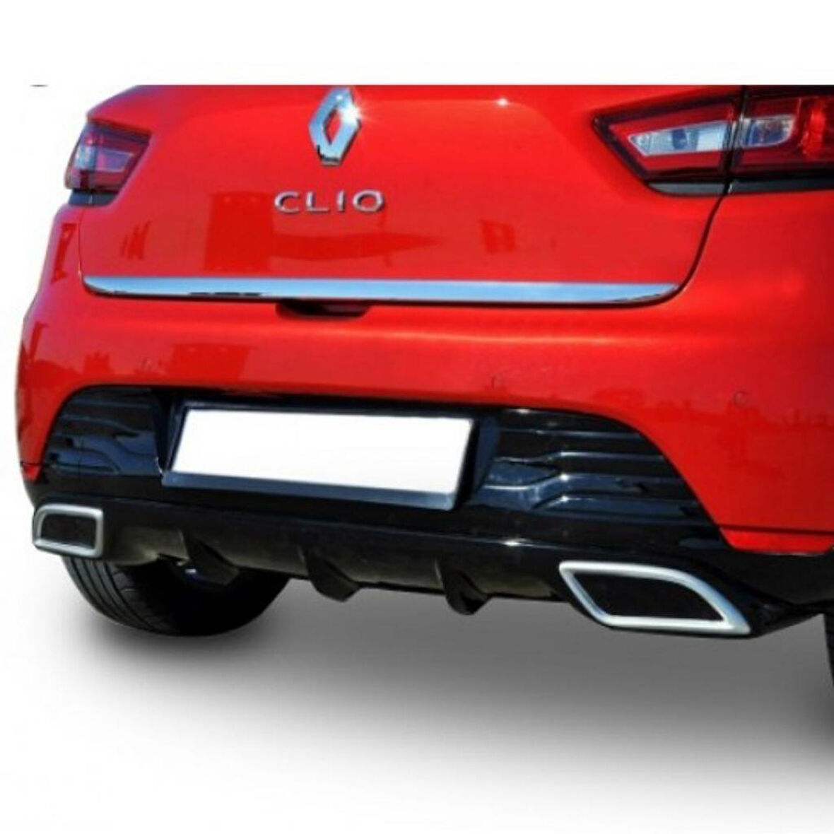Renault Clio 4 Egzoz Görünümlü Difüzör (Plastik)(Boyasız)