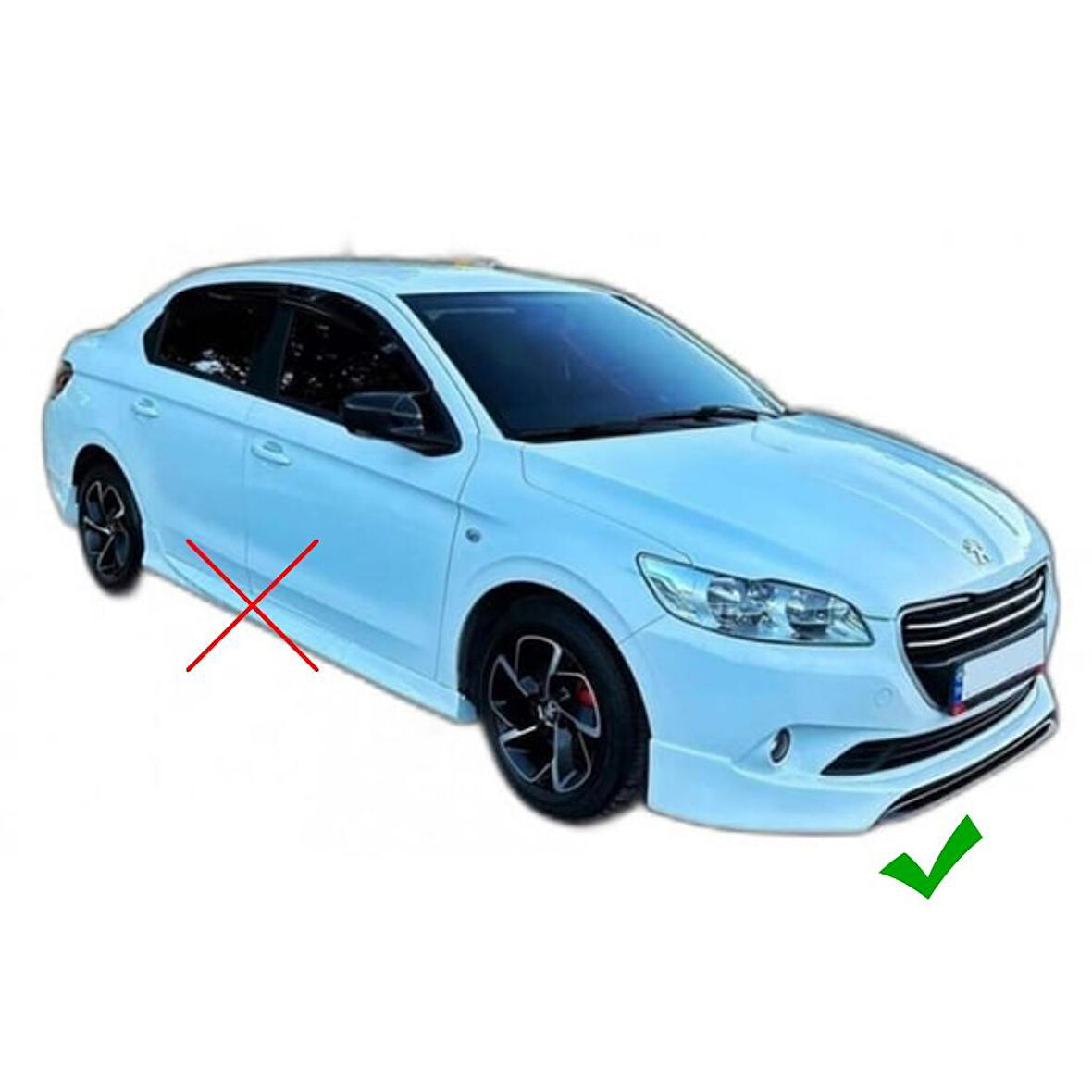 Peugeot 301 Makyajsız Ön Ek (Plastik)(Boyasız)