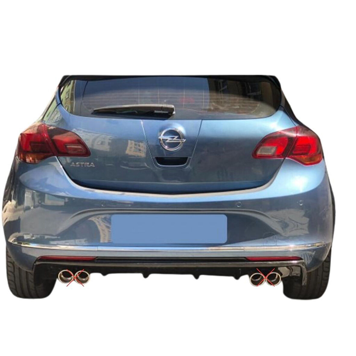 Opel Astra J Hb Makyajlı Rieger Difüzör (Plastik)(Boyasız)