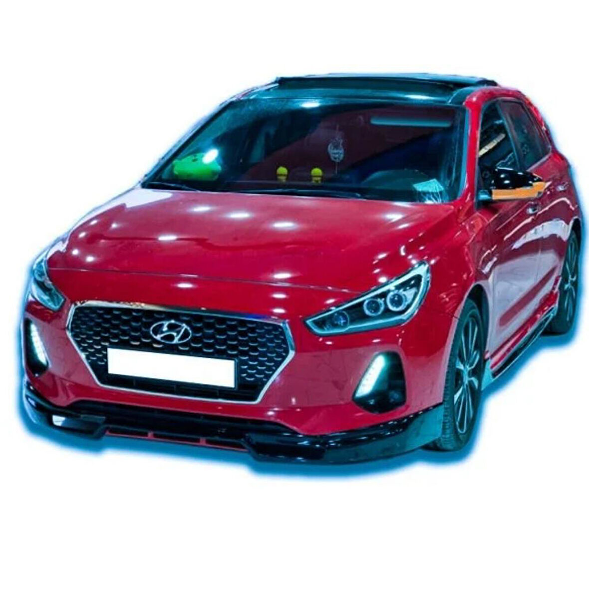 Hyundai i30 Makyajlı Ön Ek 2017+ (Plastik)(Boyasız)