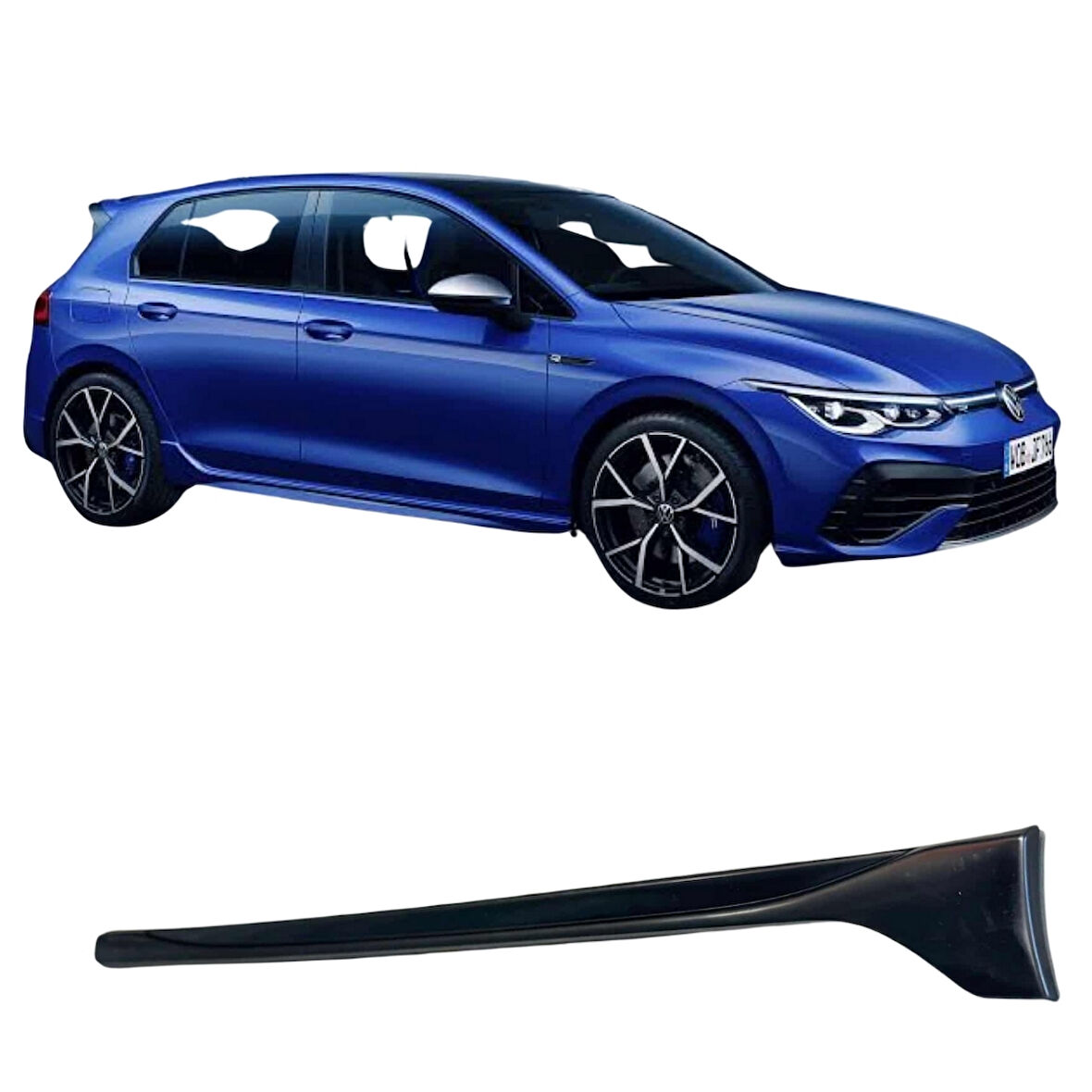 Volkswagen Golf 8 Yan Marşpiyel (Plastik)(Boyasız)