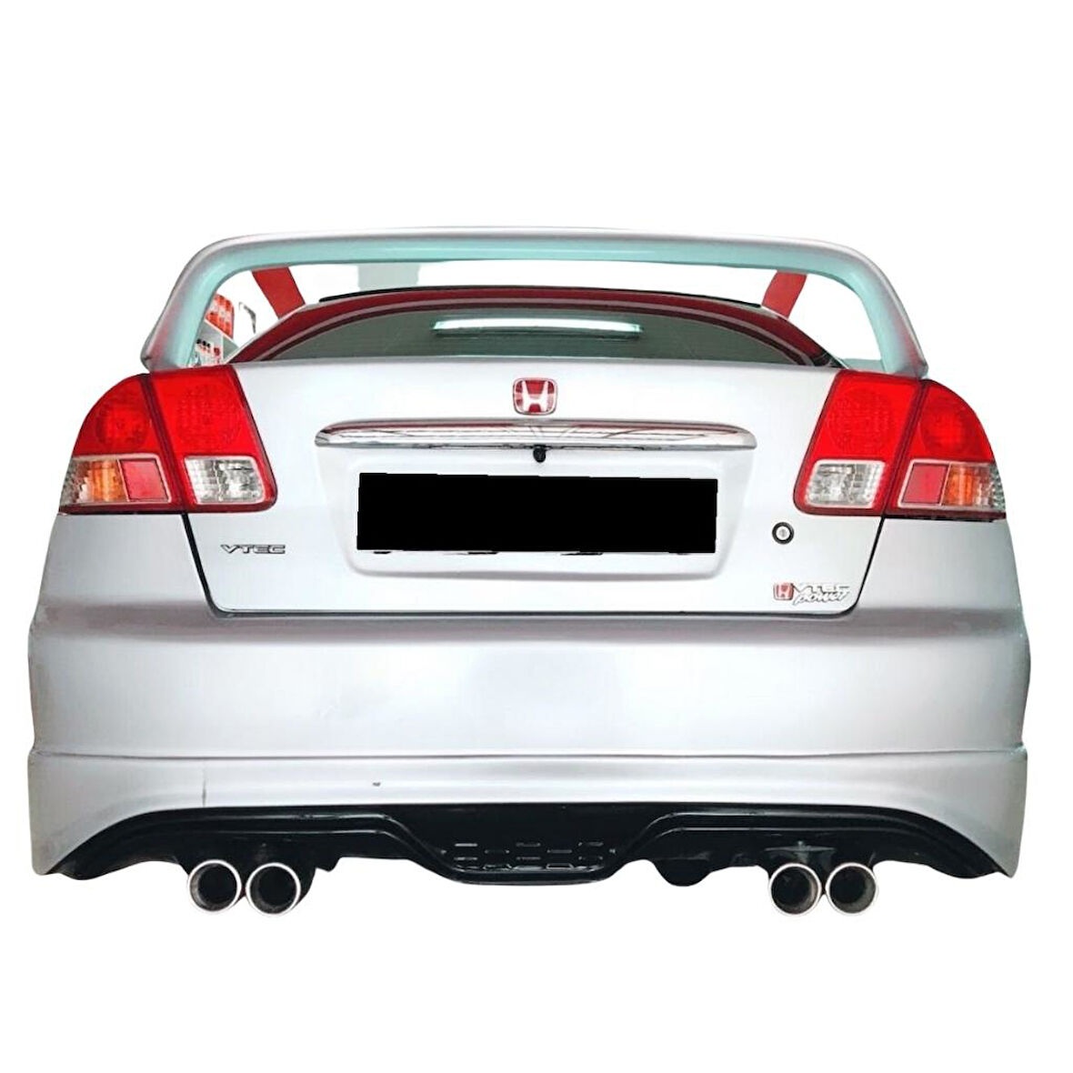 Honda Civic Vtec 2 Makyajsız Custom Arka Ek (Plastik)(Boyasız)