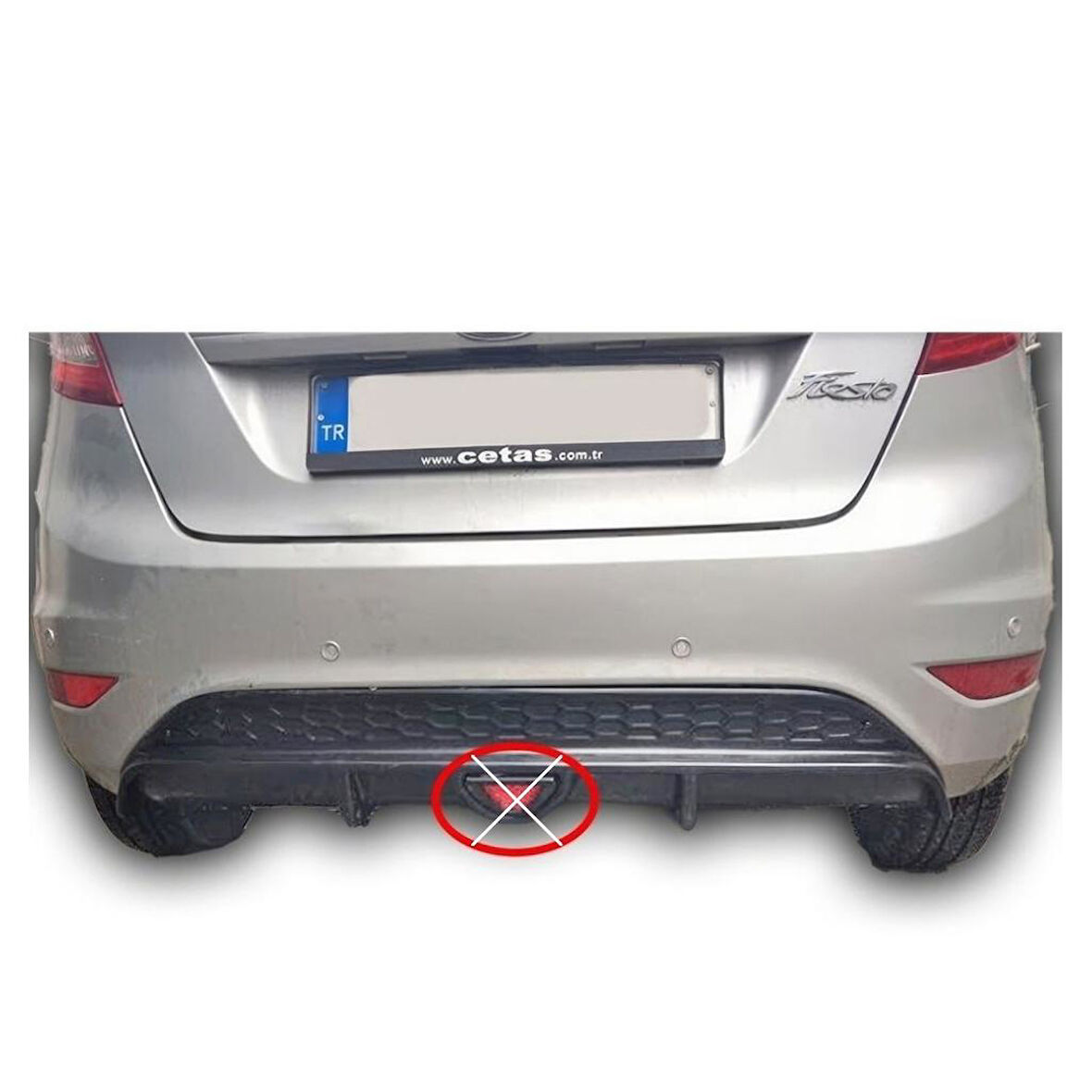 Ford Fiesta Çakarlı Difüzör (Plastik)(Boyasız)