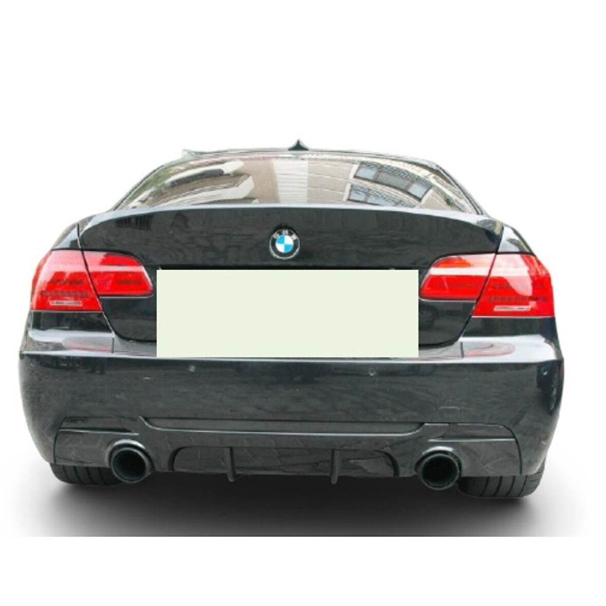 Bmw E92 2007-2012 M Performance Difüzör (Plastik)(Boyasız)