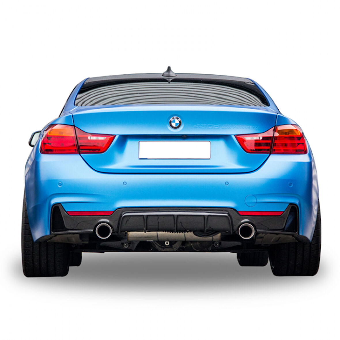 Bmw 4 Serisi F32 F33 F36 M Perfomance Sağ-Sol Tek Arka Tampon Eki - Difüzör (Plastik)(Boyasız)