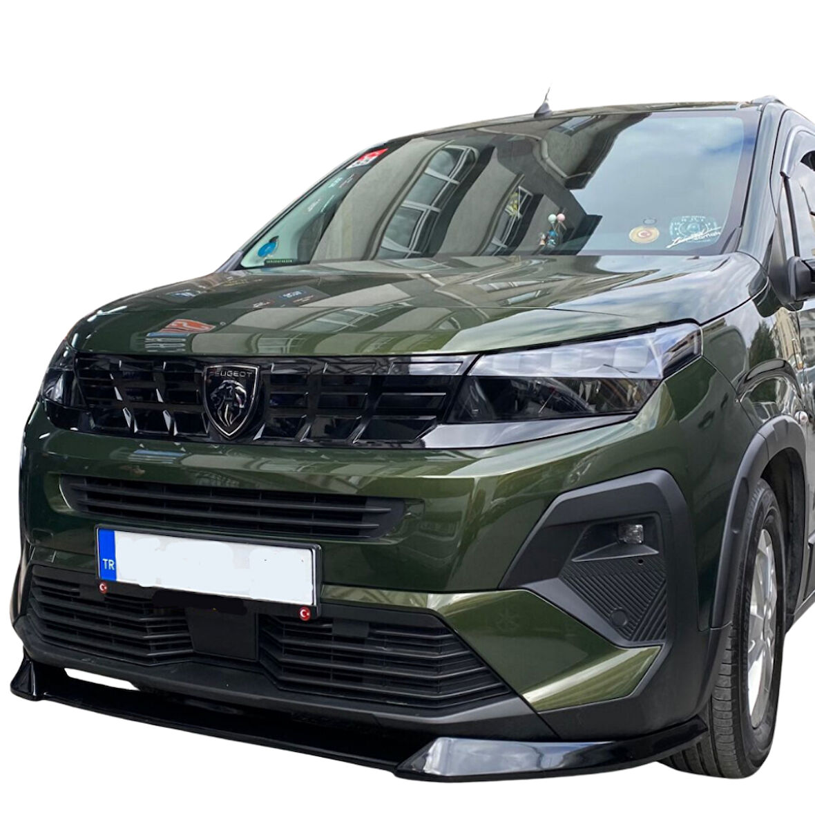 2023-2024 Peugeot Rifter Uyumlu Ön Lip (Plastik) (Boyasız)