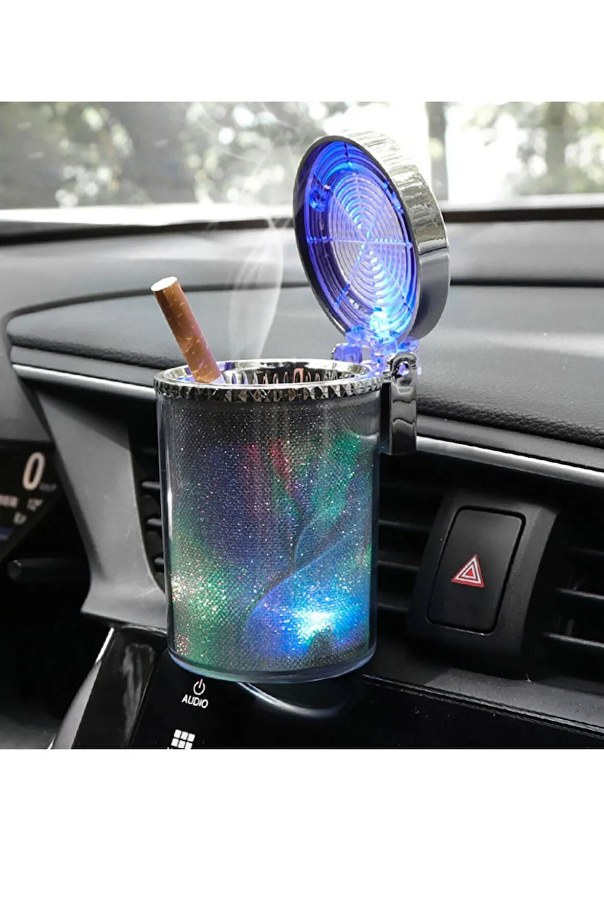 Simli Dumansız Küllük Kokusuz Ledli Küllük 7 Renkli Rgb Ledli Lüks Küllük