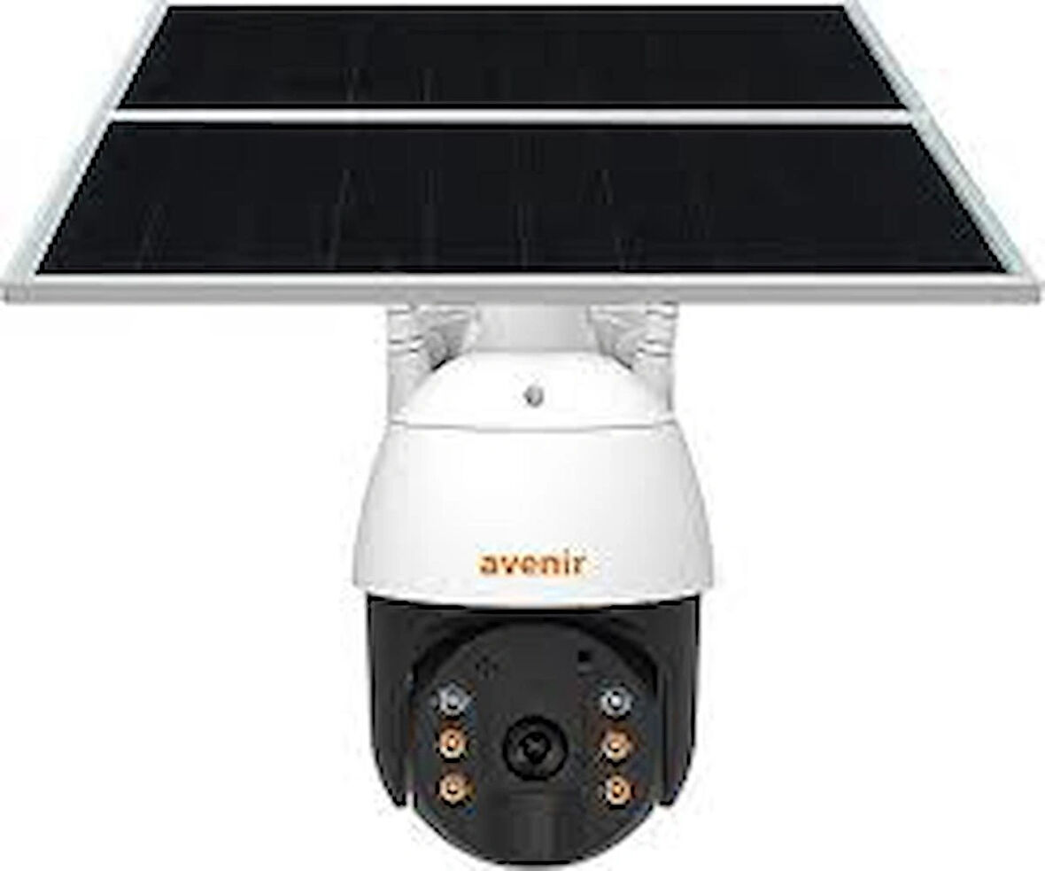 Avenir AV-S424 3.6mm Lens 4G Sim Kartlı Solar Güvenlik Kamerası