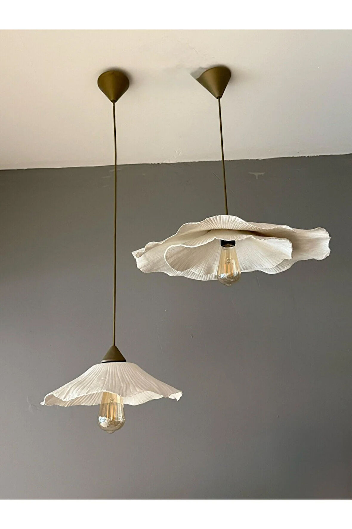 2'li Modern Avf İki Katlı Sarkıt Avize & 40 cm Avize