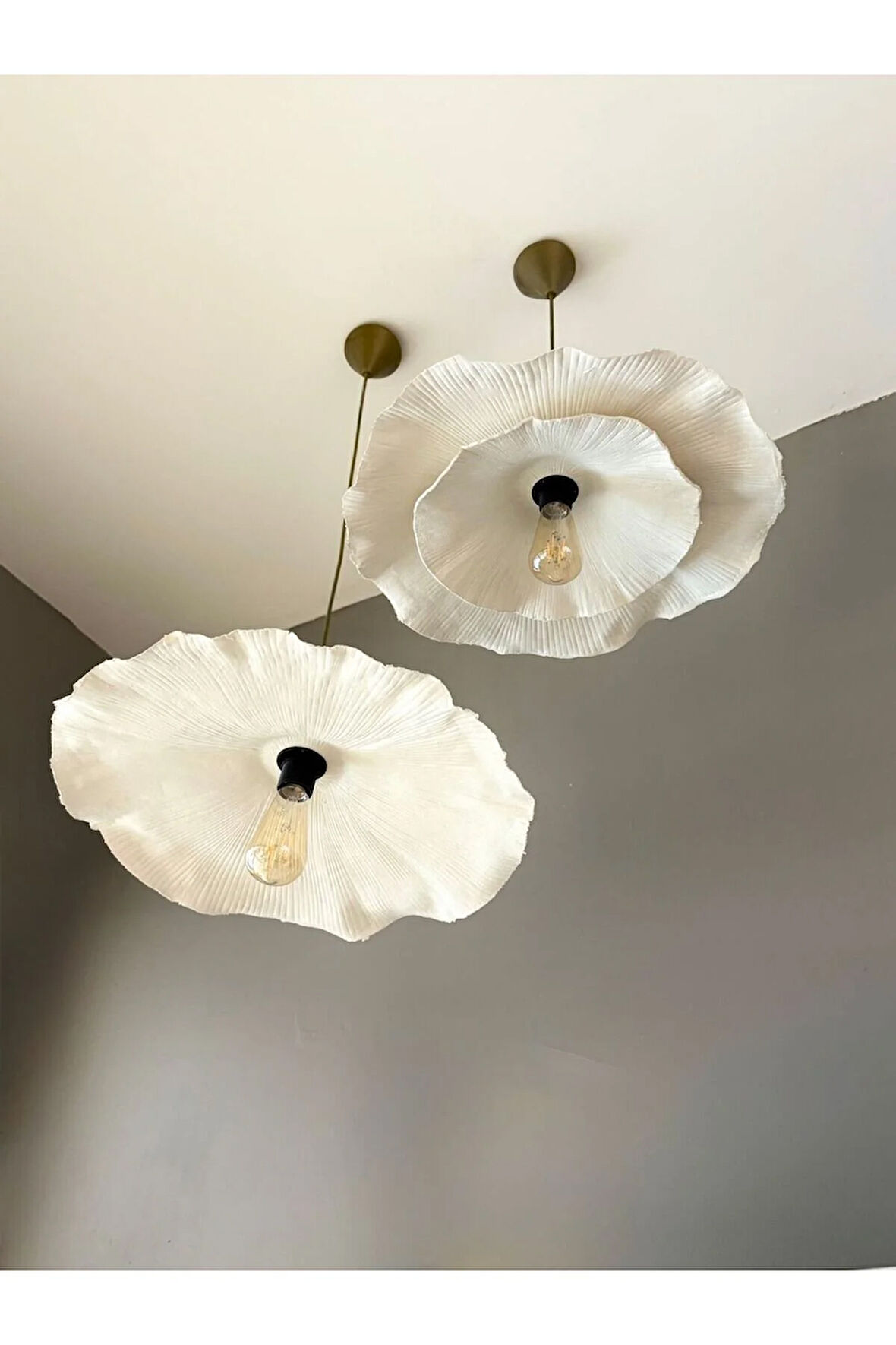 2'li Modern Avf İki Katlı Sarkıt Avize & 60 cm Avize