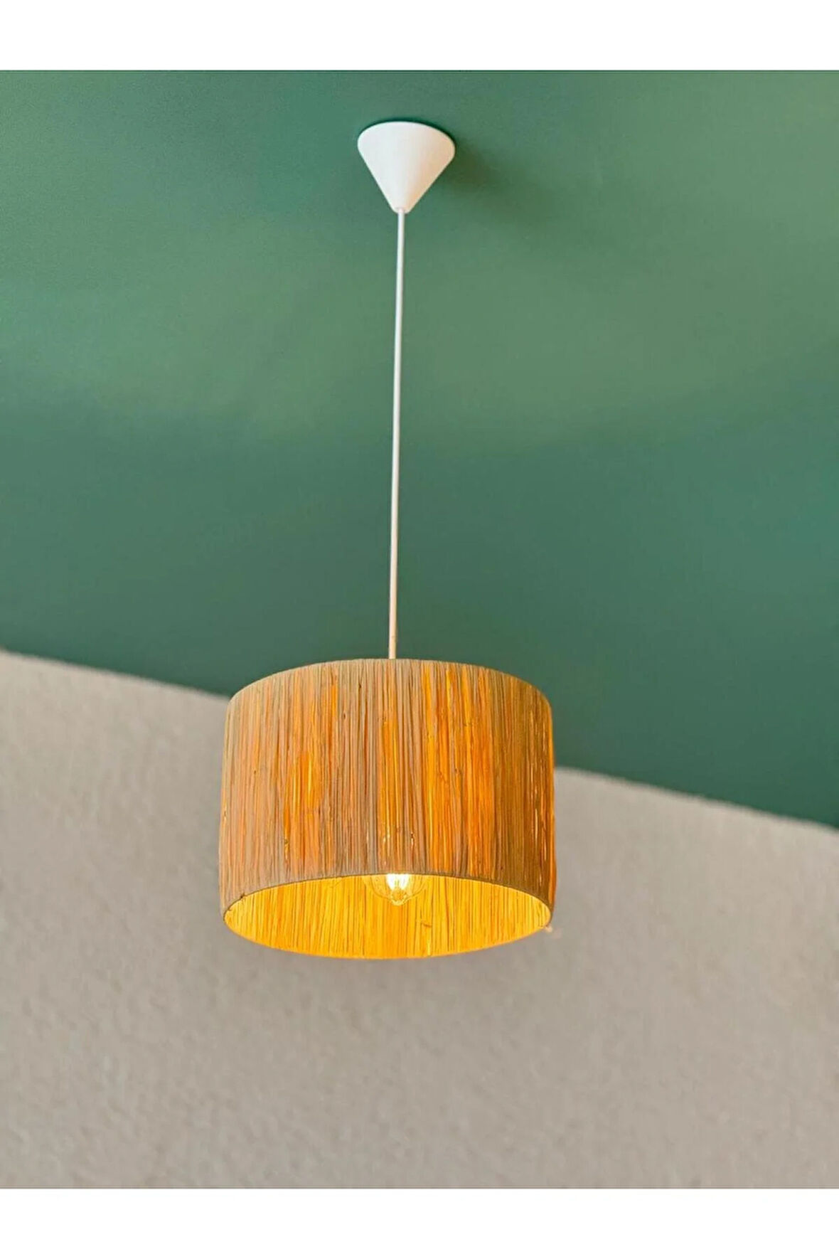 Kasos Rafya Hasır Bohem Avize