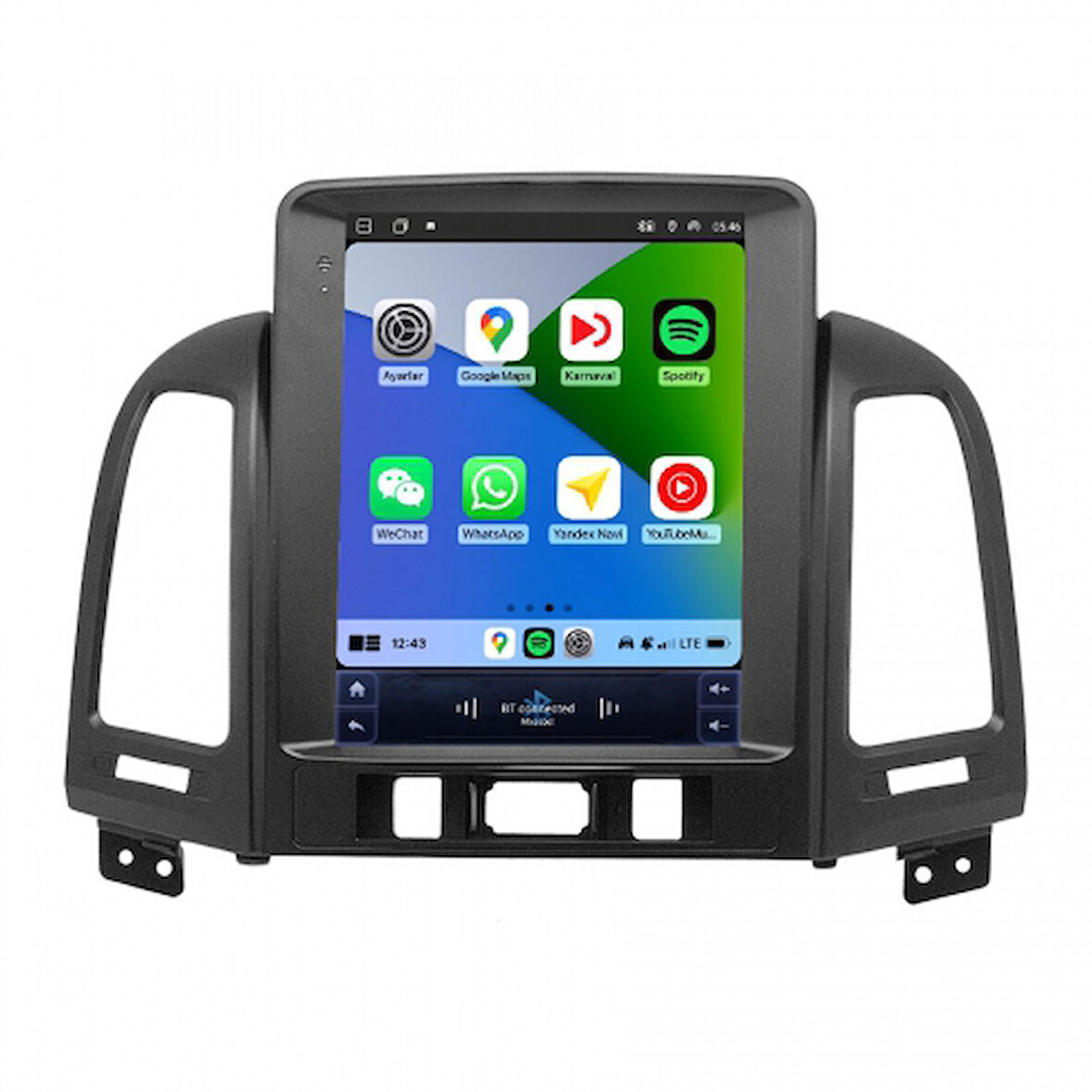 Hyundai Santa Fe 9.7 inç 2006-2007 Tesla Carplay Androidauto Android Multimedya Sistemi