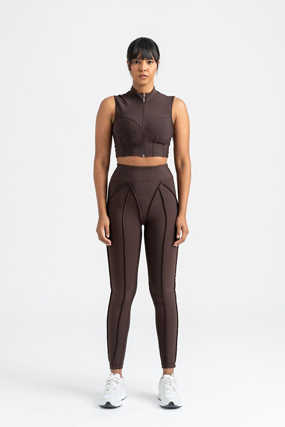 Dar Kesim Sculpt Line Dalgıç Kumaş Spor Tayt