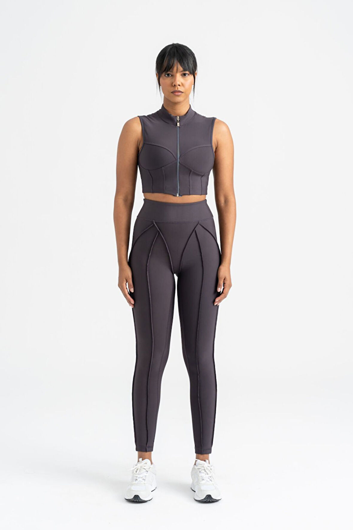 Dar Kesim Sculpt Line Dalgıç Kumaş Spor Tayt