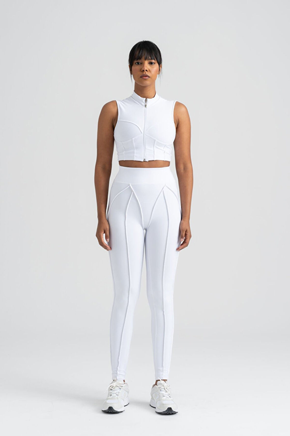 Dar Kesim Sculpt Line Dalgıç Kumaş Spor Tayt