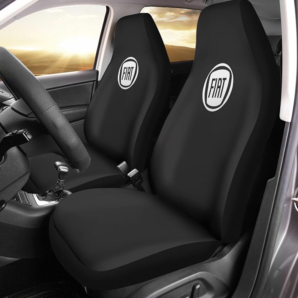 Fiat Linea Araca Özel Oto Koltuk Kılıfı PRO - Siyah ( Yeni Tasarım - Yeni Fit Kalıp )