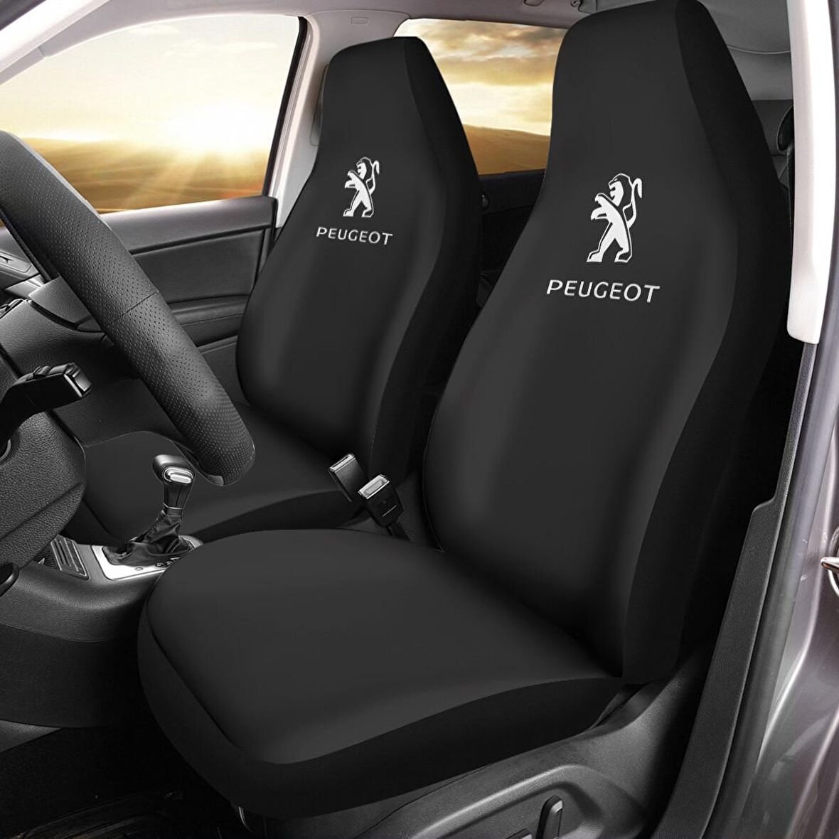 Peugeot Partner Araca Özel Oto Koltuk Kılıfı PRO - Siyah ( Yeni Tasarım - Yeni Fit Kalıp )
