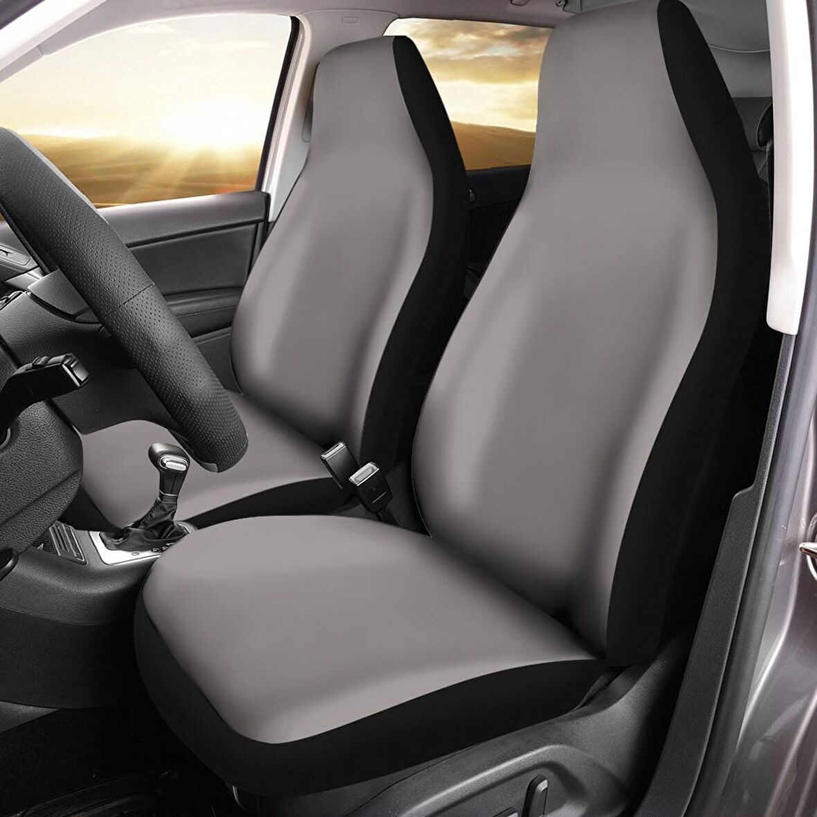 Renault Fluence   Araca Özel Oto Koltuk Kılıfı PRO - Baskısız - Gri ( Yeni Tasarım - Yeni Fit Kalıp )