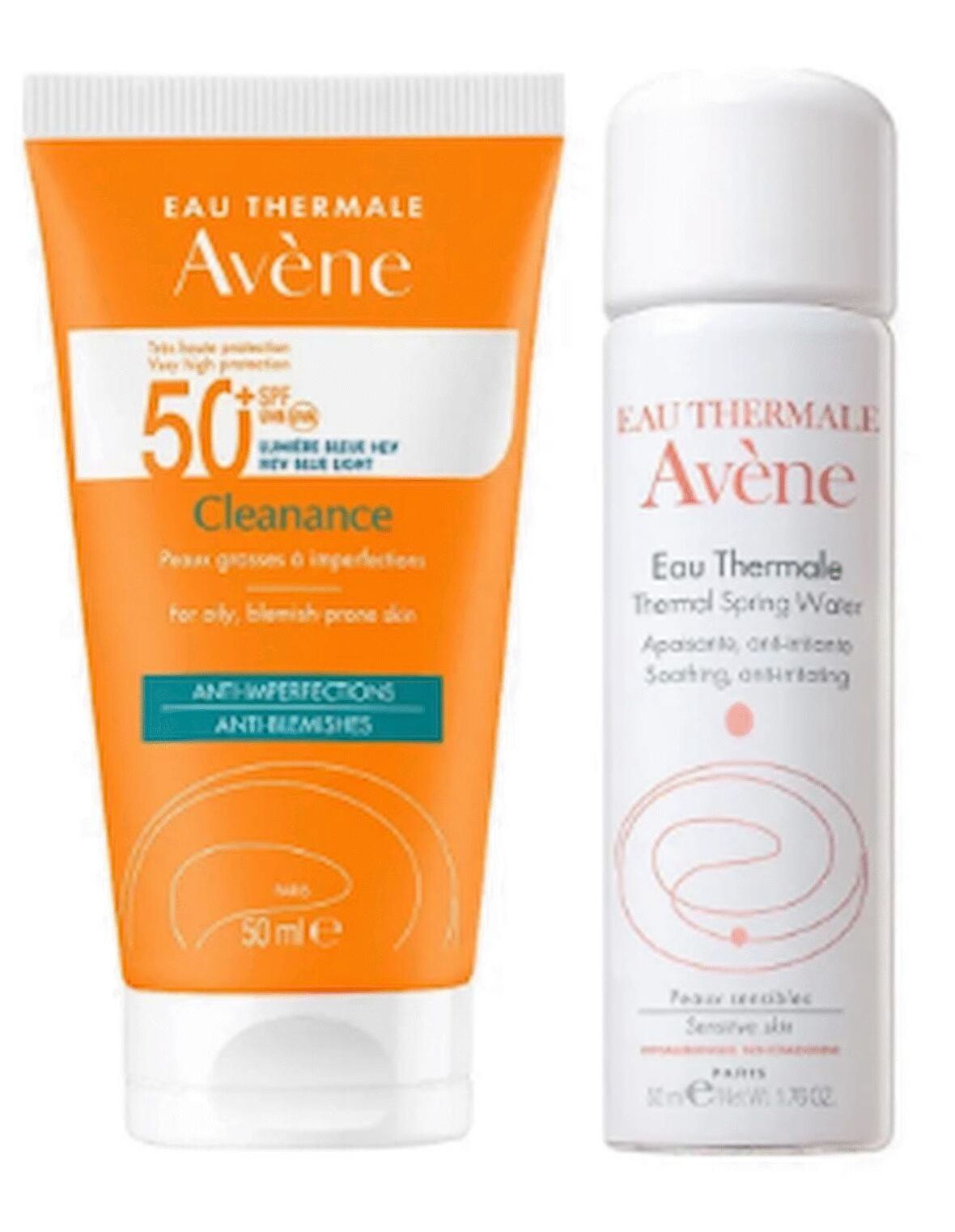 Avene Solaire Cleanance Spf 50+ Yağlı Ciltler Için Güneş Koruyucu 50 Ml - Termal Su 50 Ml