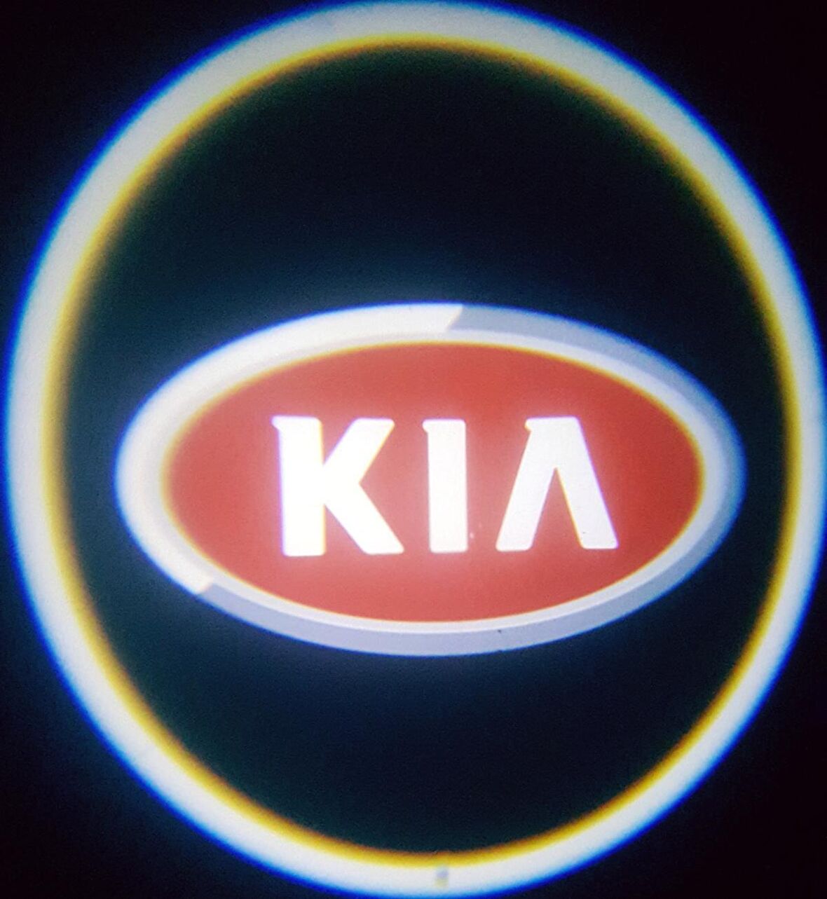 Kia Araçlar İçin Pilli Yapıştırmalı Mesafe Sensörlü Kapı Altı Led Logo