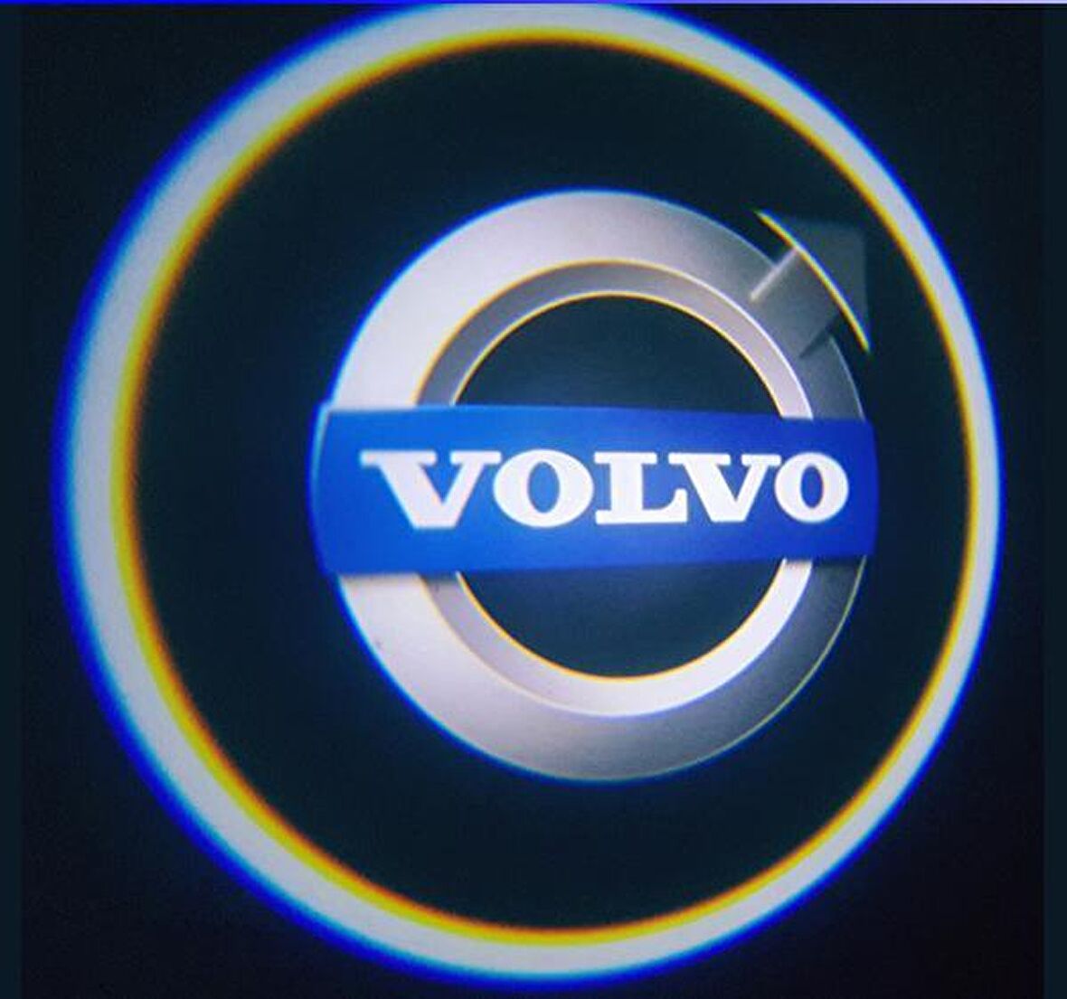 Volvo Araçlar İçin Pilli Yapıştırmalı Mesafe Sensörlü Kapı Altı Led Logo