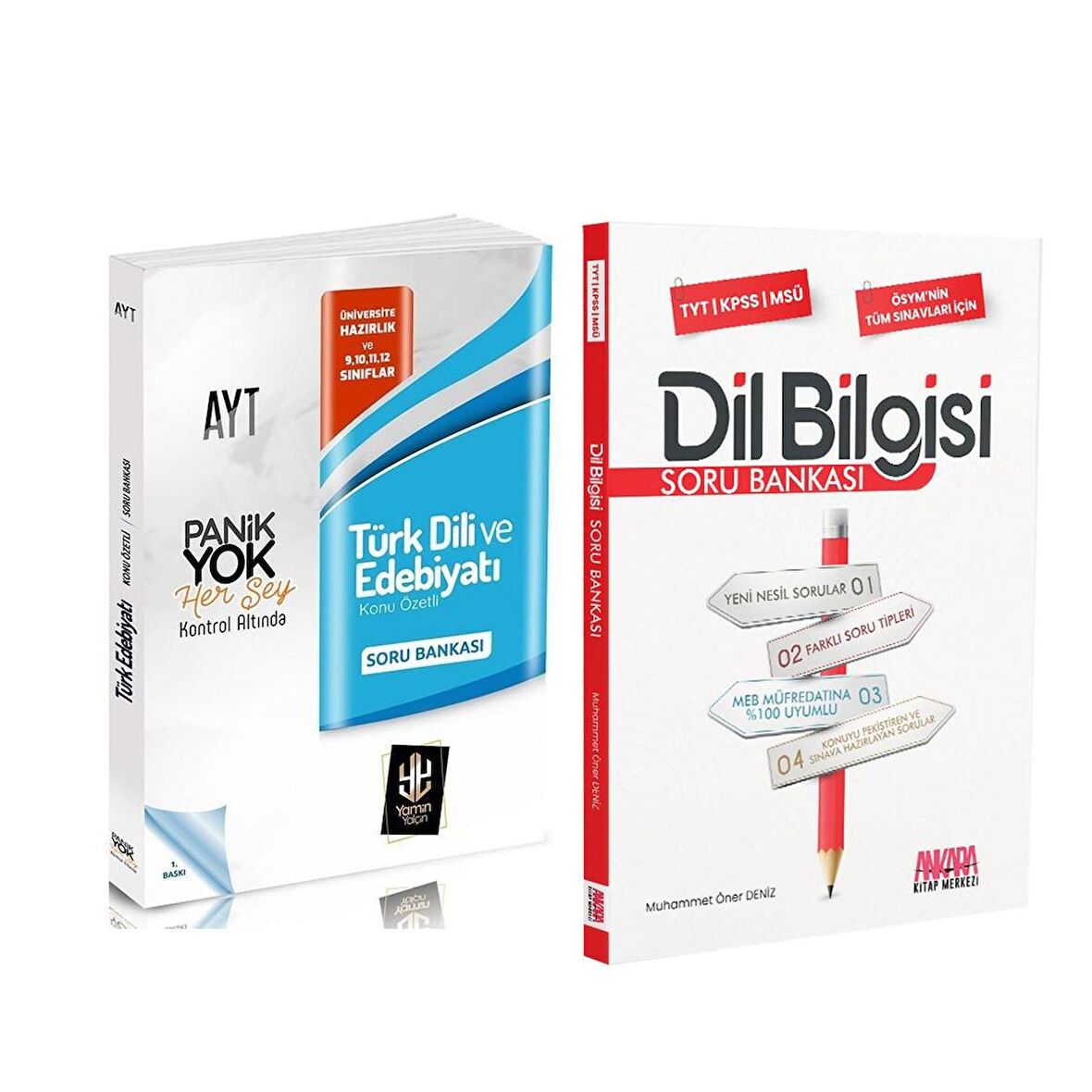 Panik Yok AYT Türk Dili Edebiyatı ve AKM Dil Bilgisi Soru Bankası Seti 2 Kitap