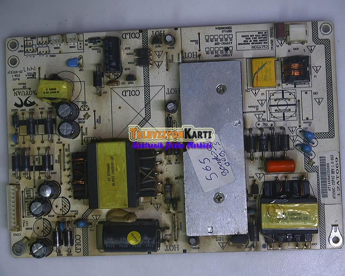 AX042DLD12AT050-0FM POWER BOARD , 12AT069 , AY090C-2SF02 , AY090C-2SF02 REV1.0-053 , 3BS0060514 , REV.1.0-053 , LC420DUJ (SG)(E1)