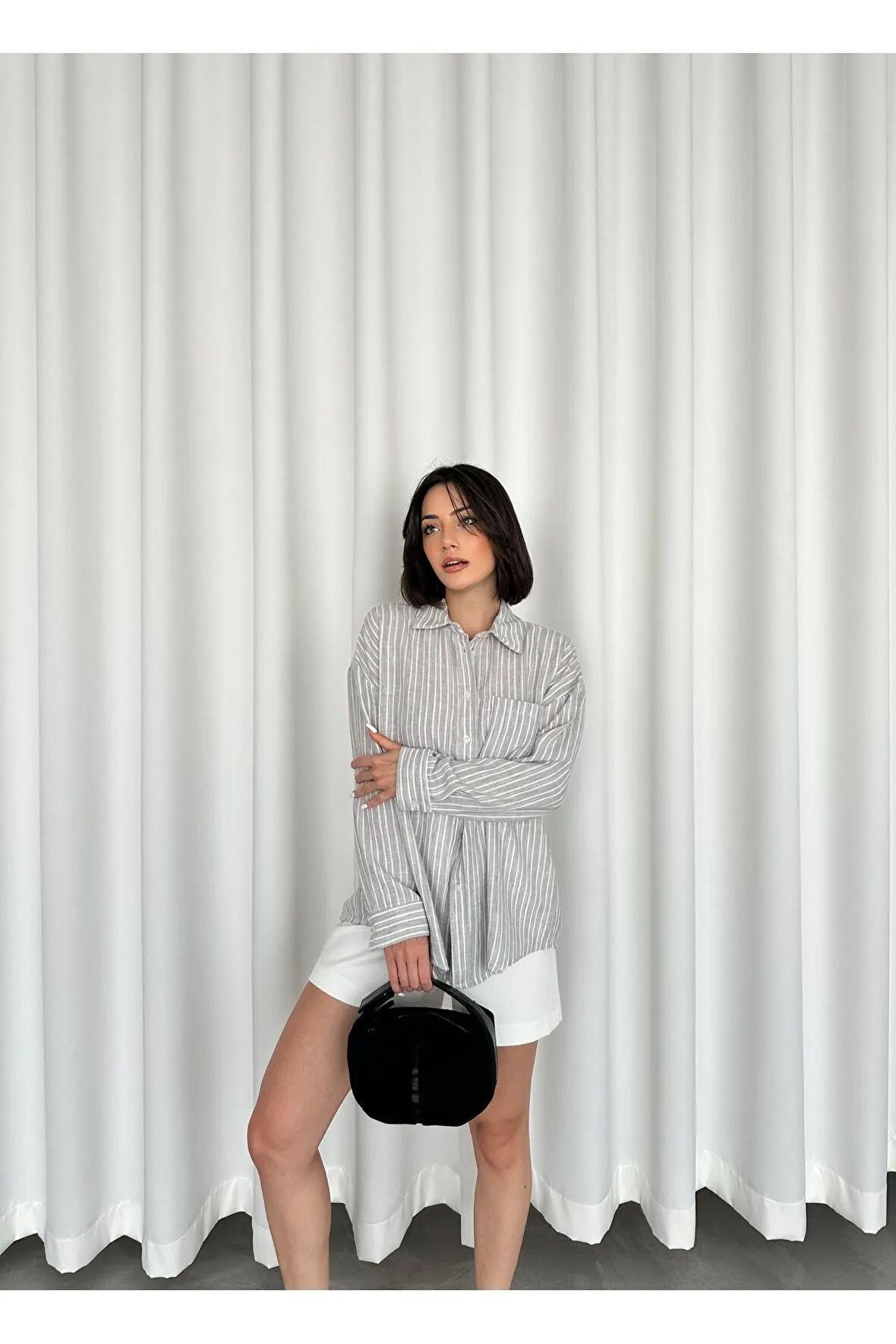 Keten kumaş gömlek