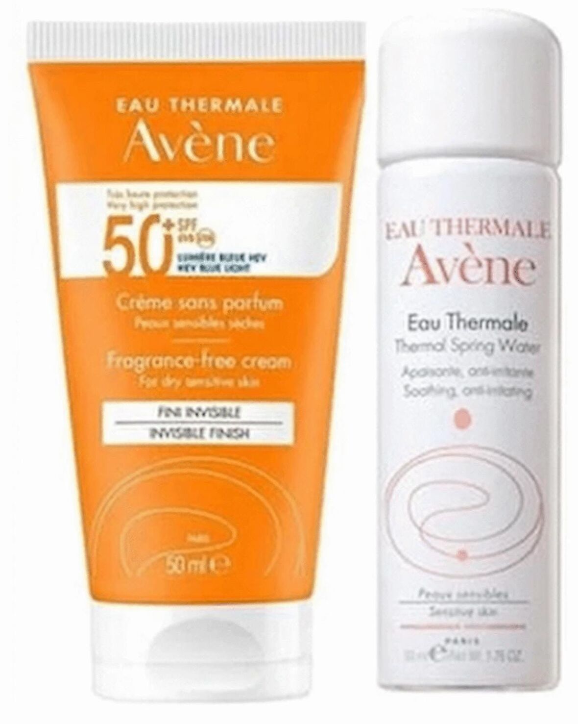 Avene Set 6 - Avene Solaire Spf 50+ Güneş Kremi 50 Ml - Thermal Su 50 Ml