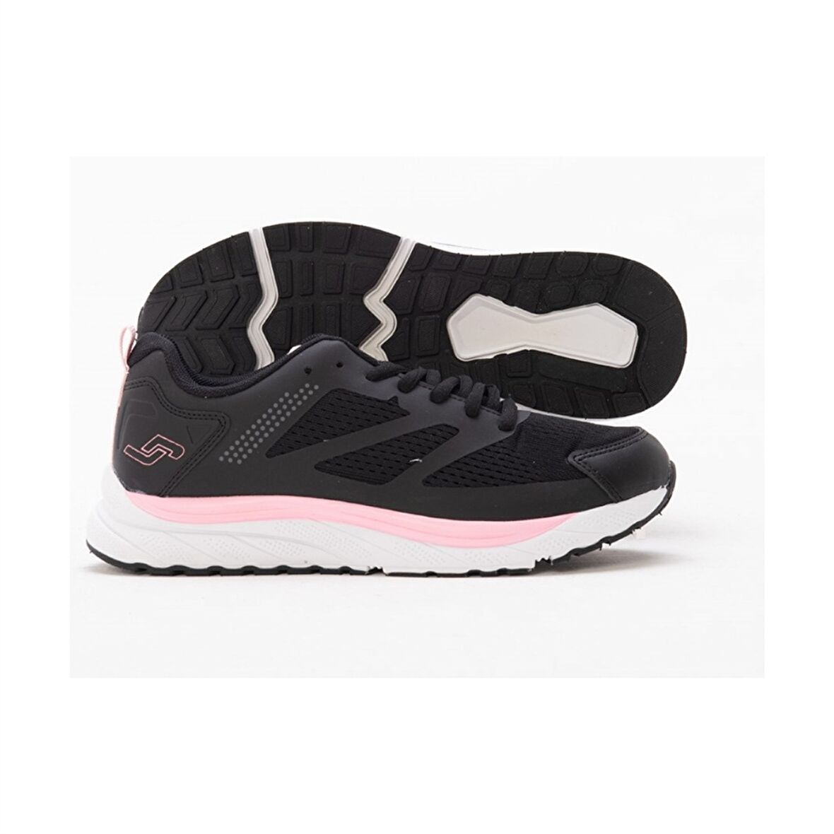 Jump 27355-Z Kadın Siyah-Pembe Sneaker Ayakkabı