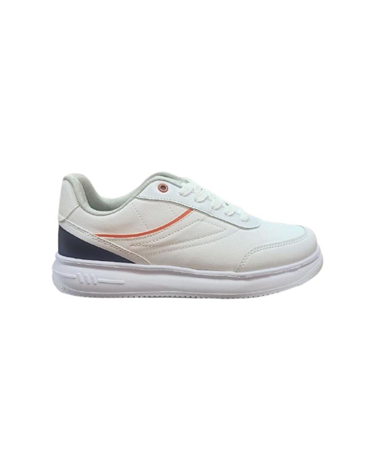 M.P. 231-1087 Mr. Erkek Beyaz-Turuncu Sneaker Ayakkabı  