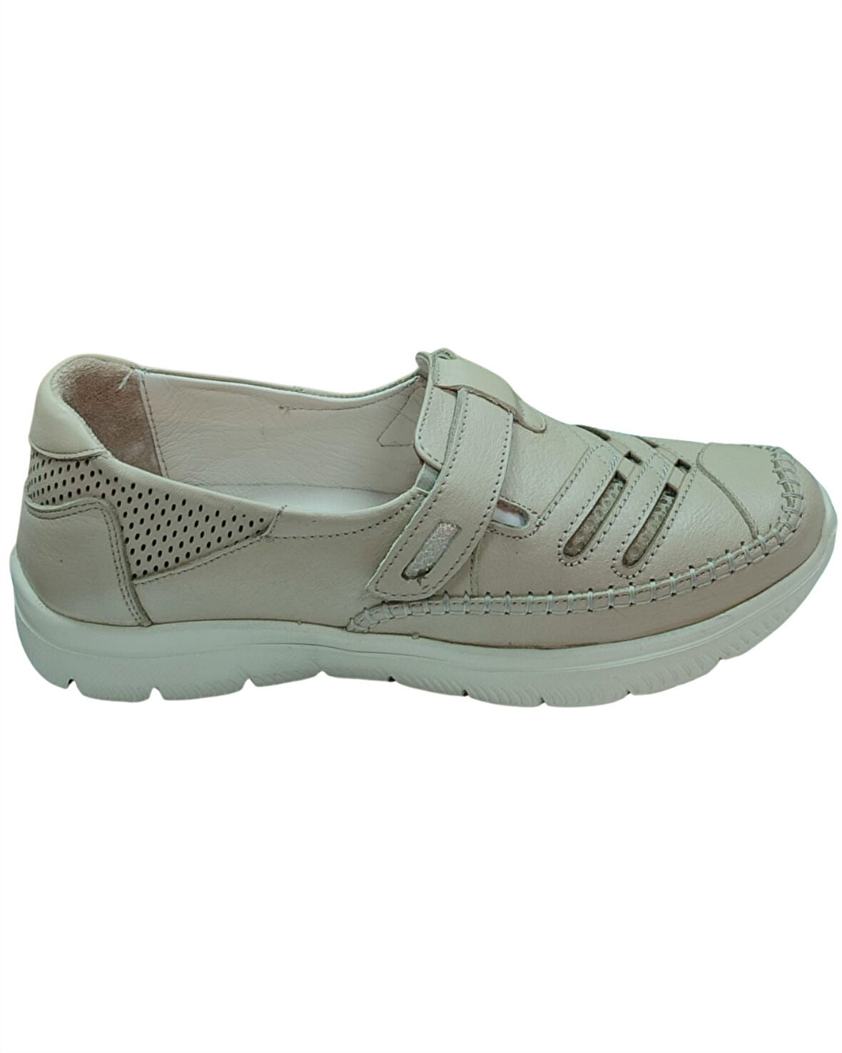 Malawi 200K. Kadın Bej (36-40) Deri Comfort Ayakkabı 