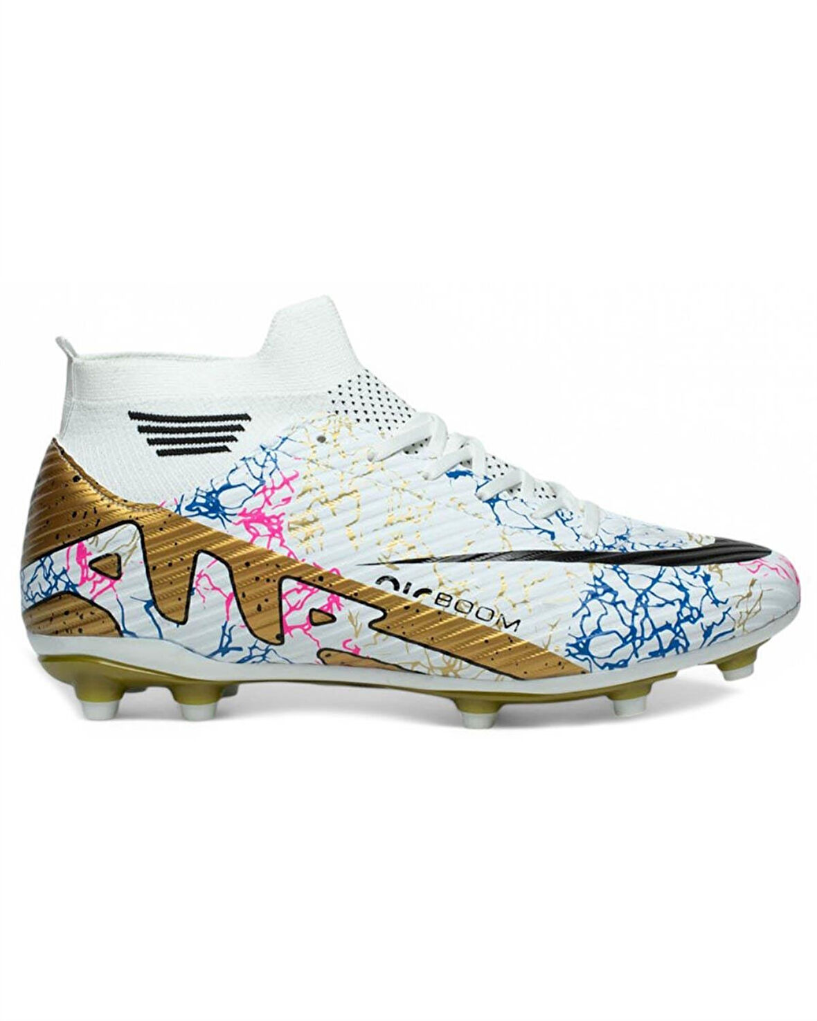 Laliga Air 565 Mdl. Beyaz-Altın (40-44) Krampon Futbol Ayakkabı