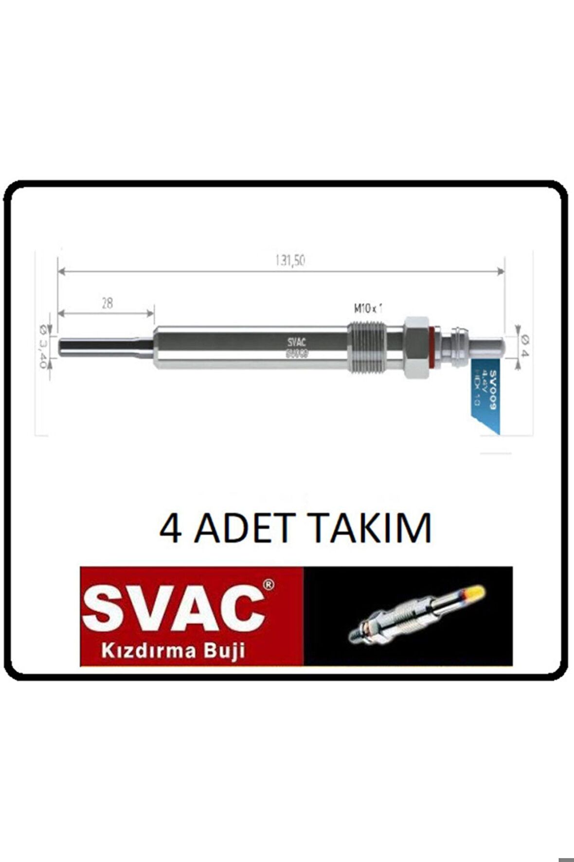 Kızdırma Bujisi A3 A4 A5 A6 Q5 Q7 Tt 2.7-3.0tdi-sv009 Takım 4 Ad. *oem No: 059963319e