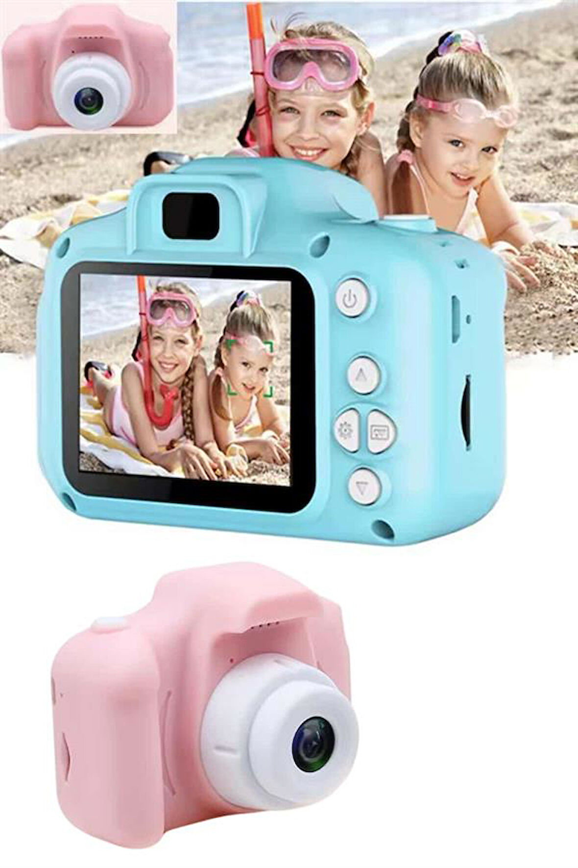 Dijital Fotoğraf Makinesi Çocuk Mini 1080p HD Kaliteli Renkli