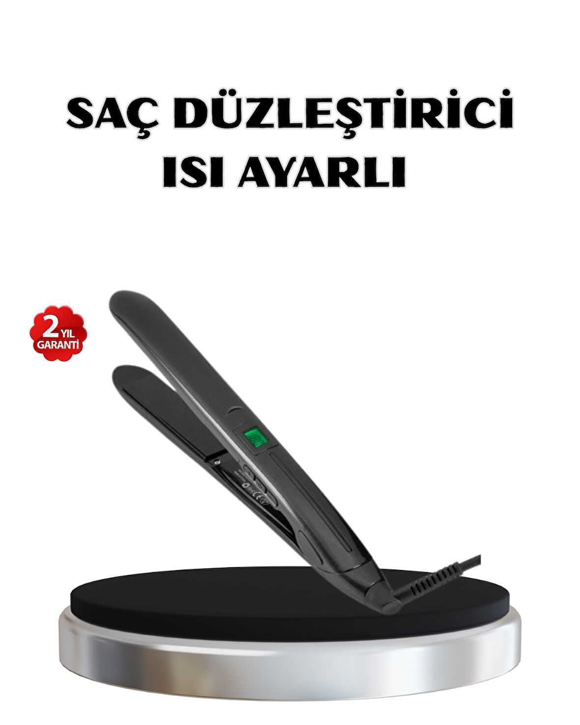 Titanyum Kaplamalı Saç Düzleştirici – Nem Koruma Sensörü