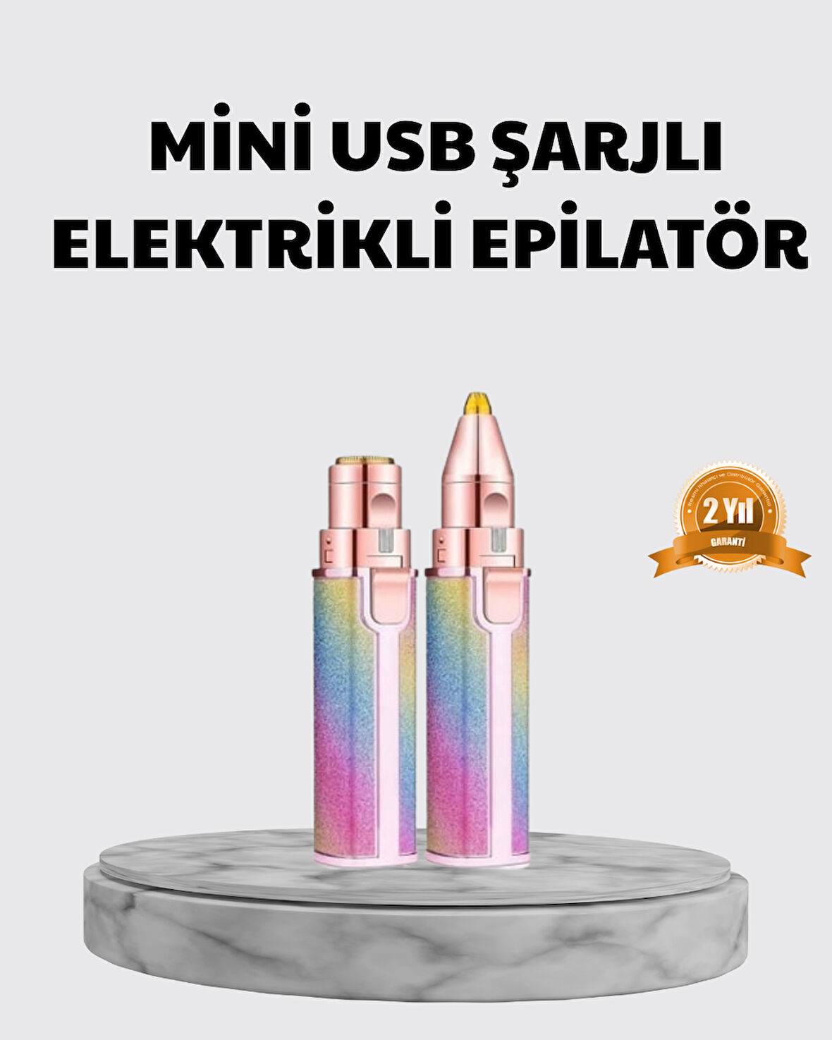 Mini Yüz ve Kaş Epilatörü – 8000 RPM Güçlü Motor ve Paslanmaz Çelik Başlık