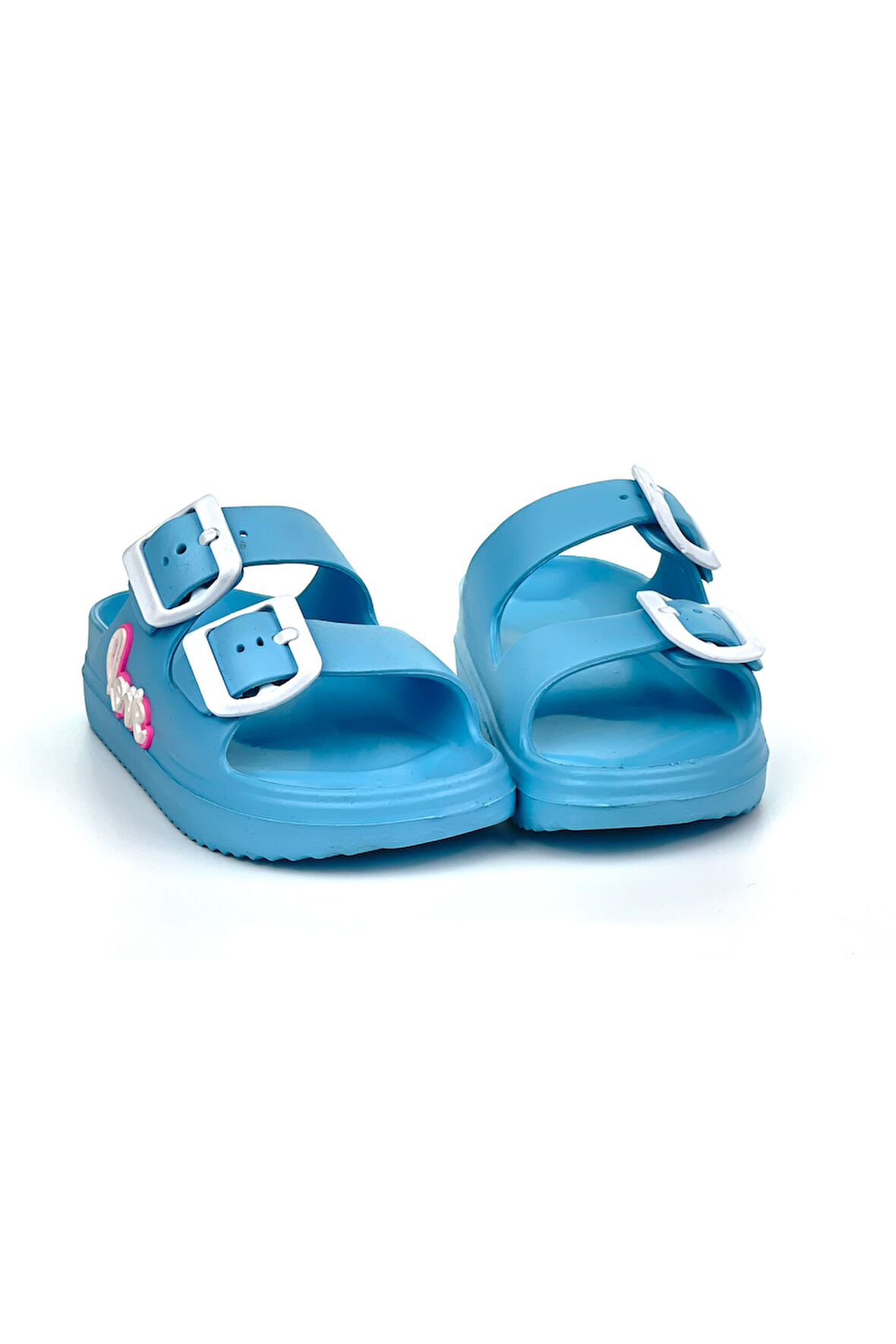 Erkek Çocuk Mavi Tokalı Figürlü Ortopedik Rahat Günlük Terlik