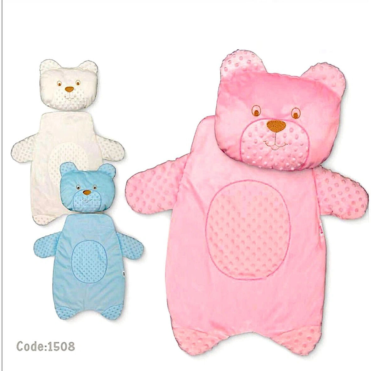 ALT AÇMA MİNDERİ VE YASTIĞI SEVİMLİ AYI MODELİ YUMUŞAK VE RAHAT